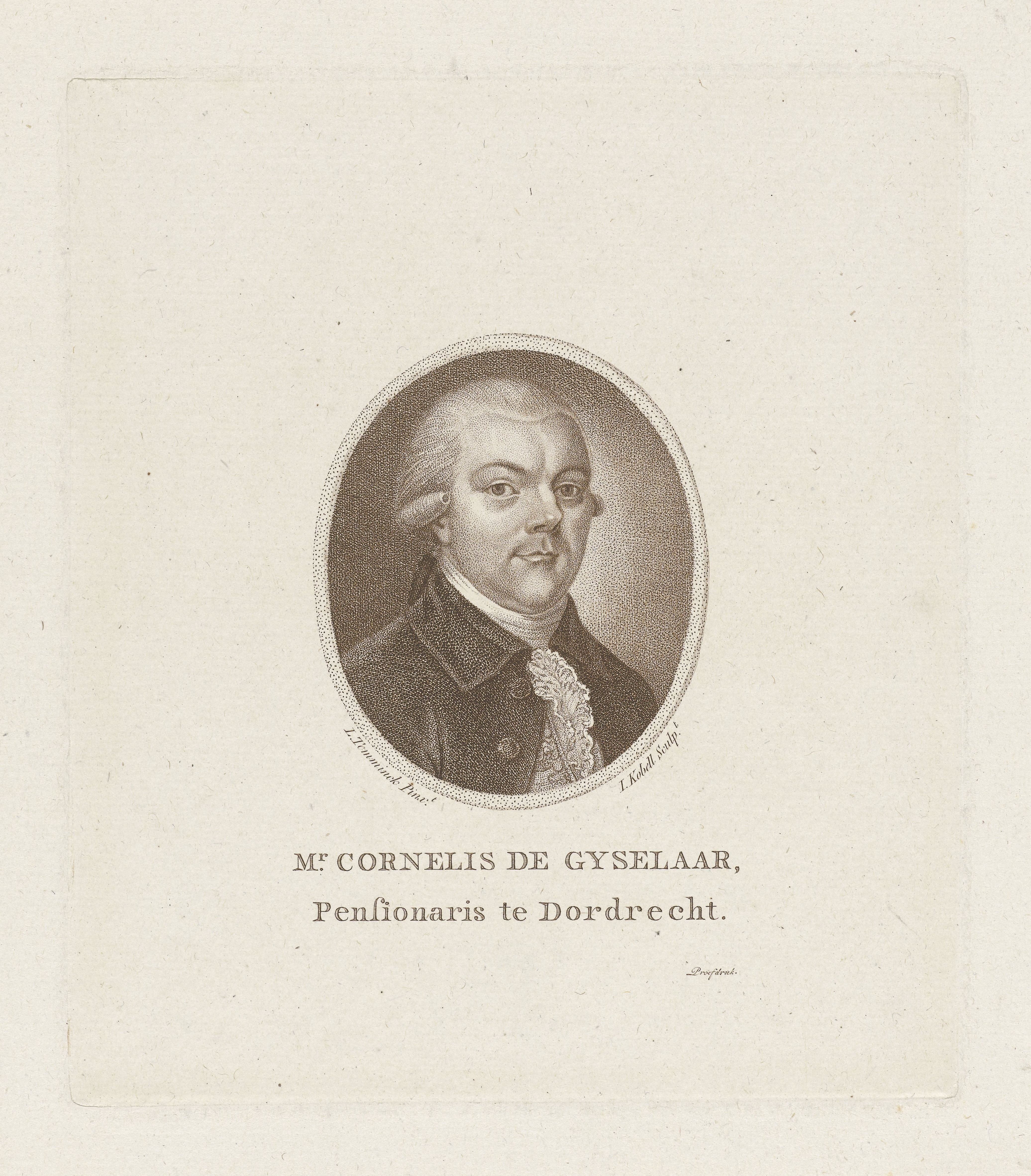 Portret van Cornelis de Gijselaar