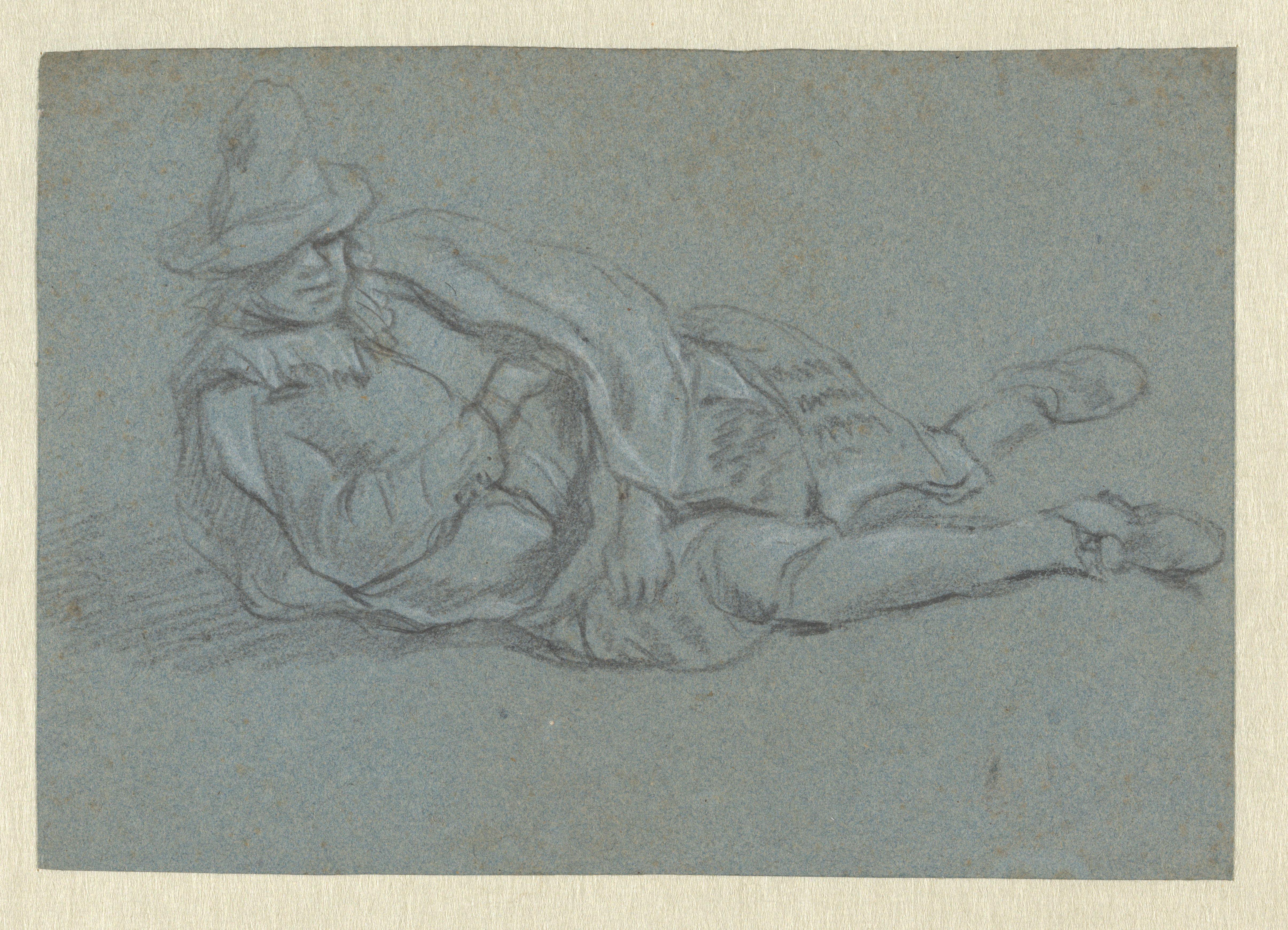 Man Resting on the Ground