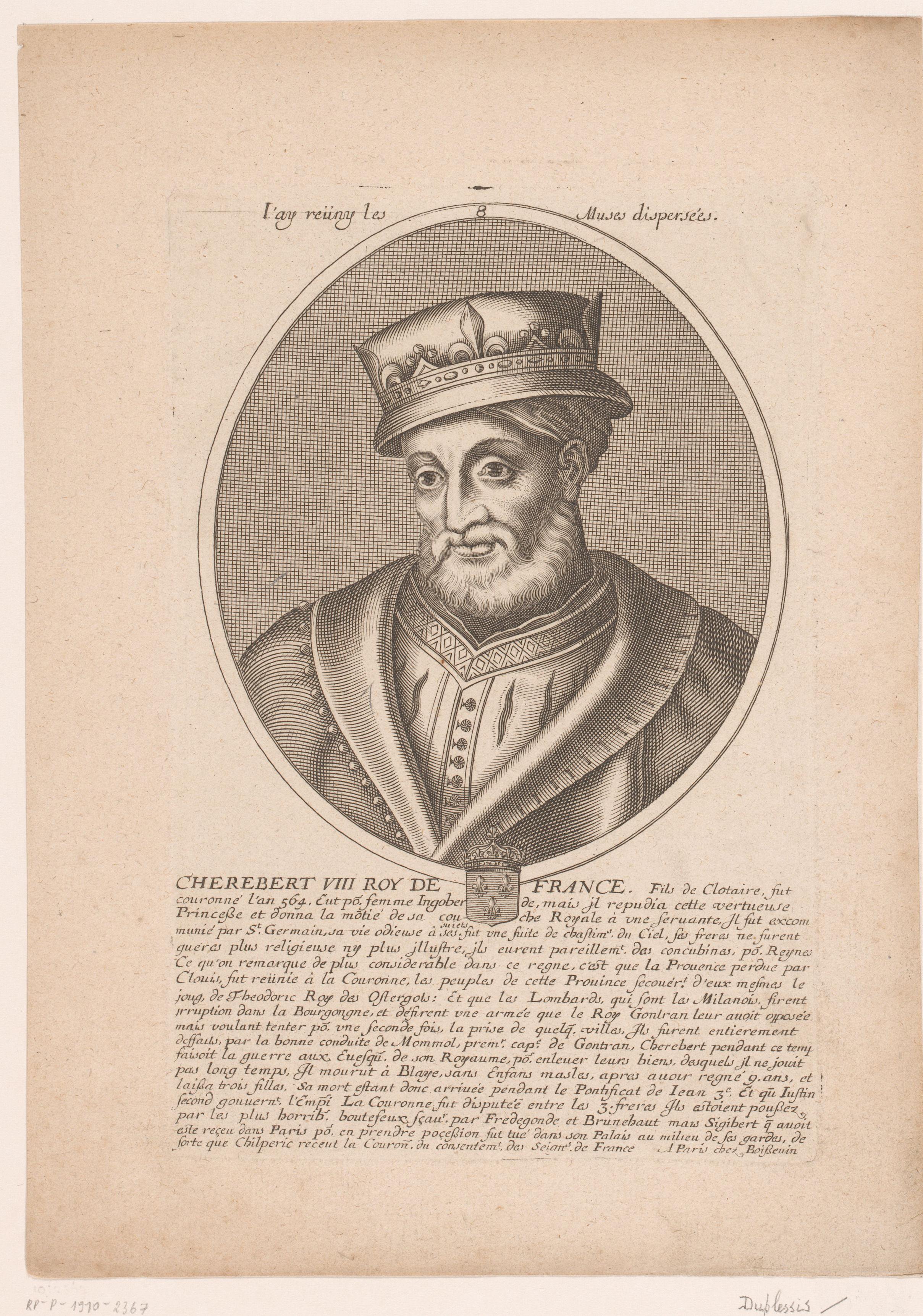 Portret van Cherebert VIII van Frankrijk