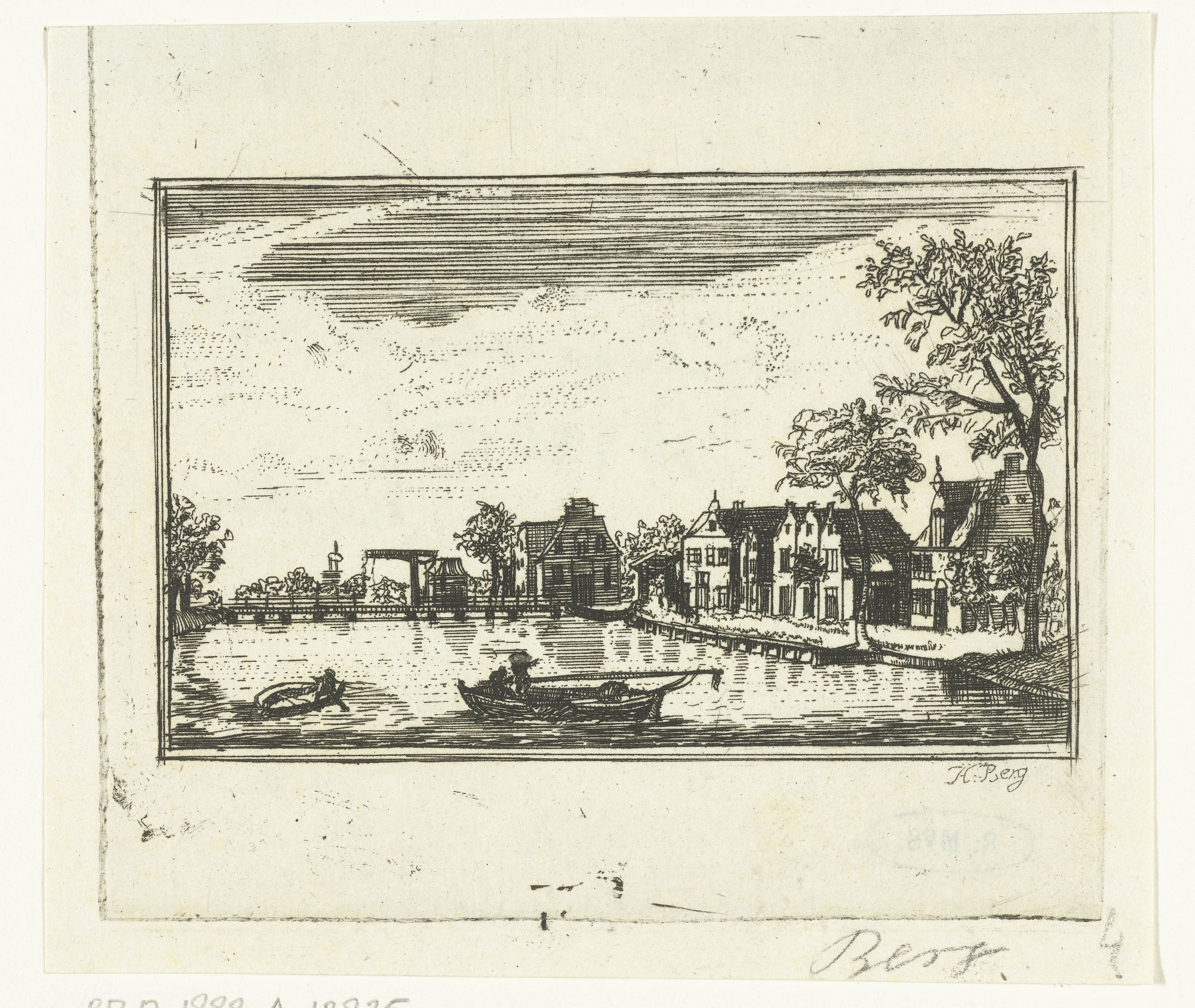 Dorpsgezicht te Nieuwersluis met ophaalbrug