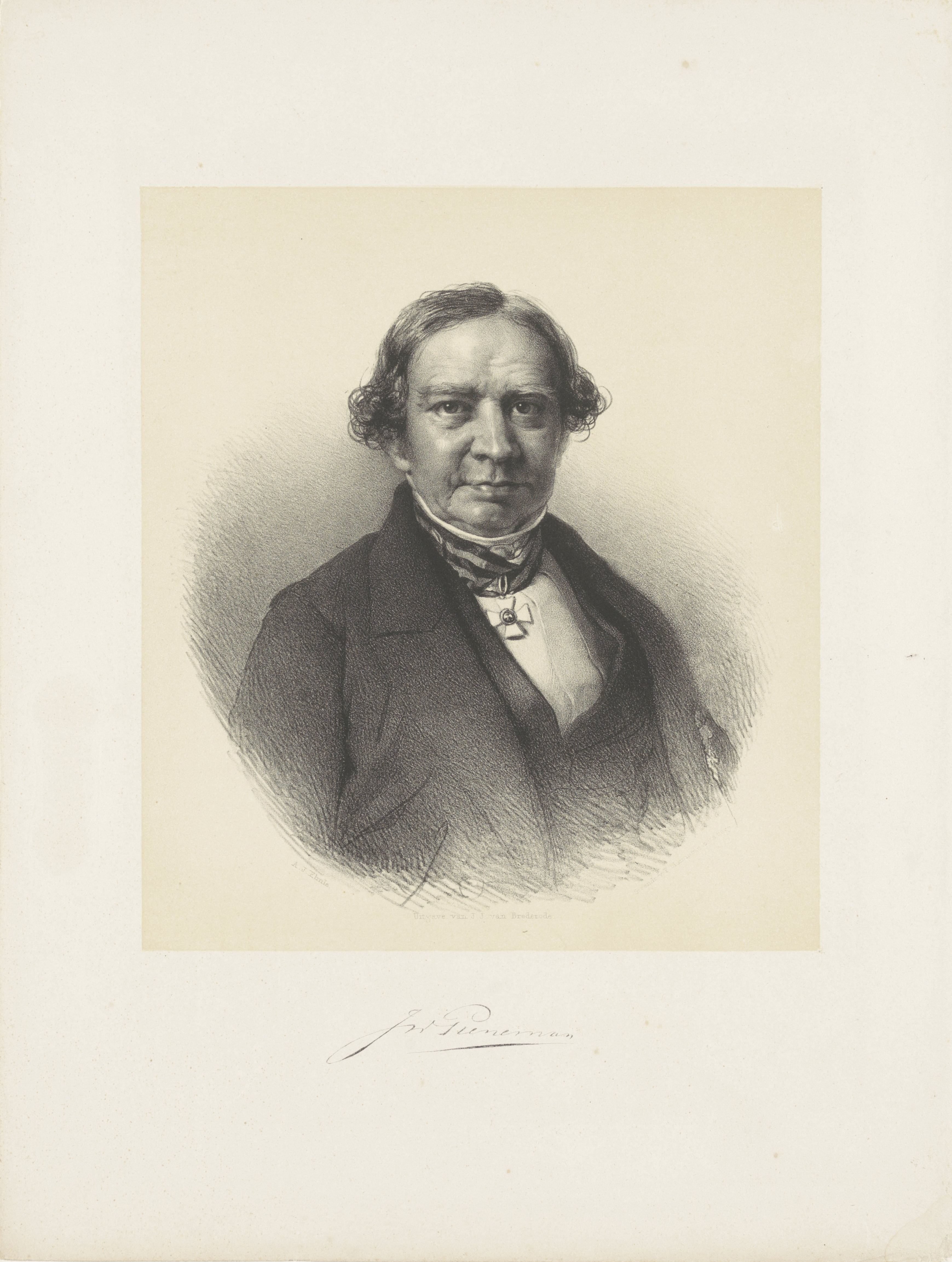 Portret van Jan Willem Pieneman
