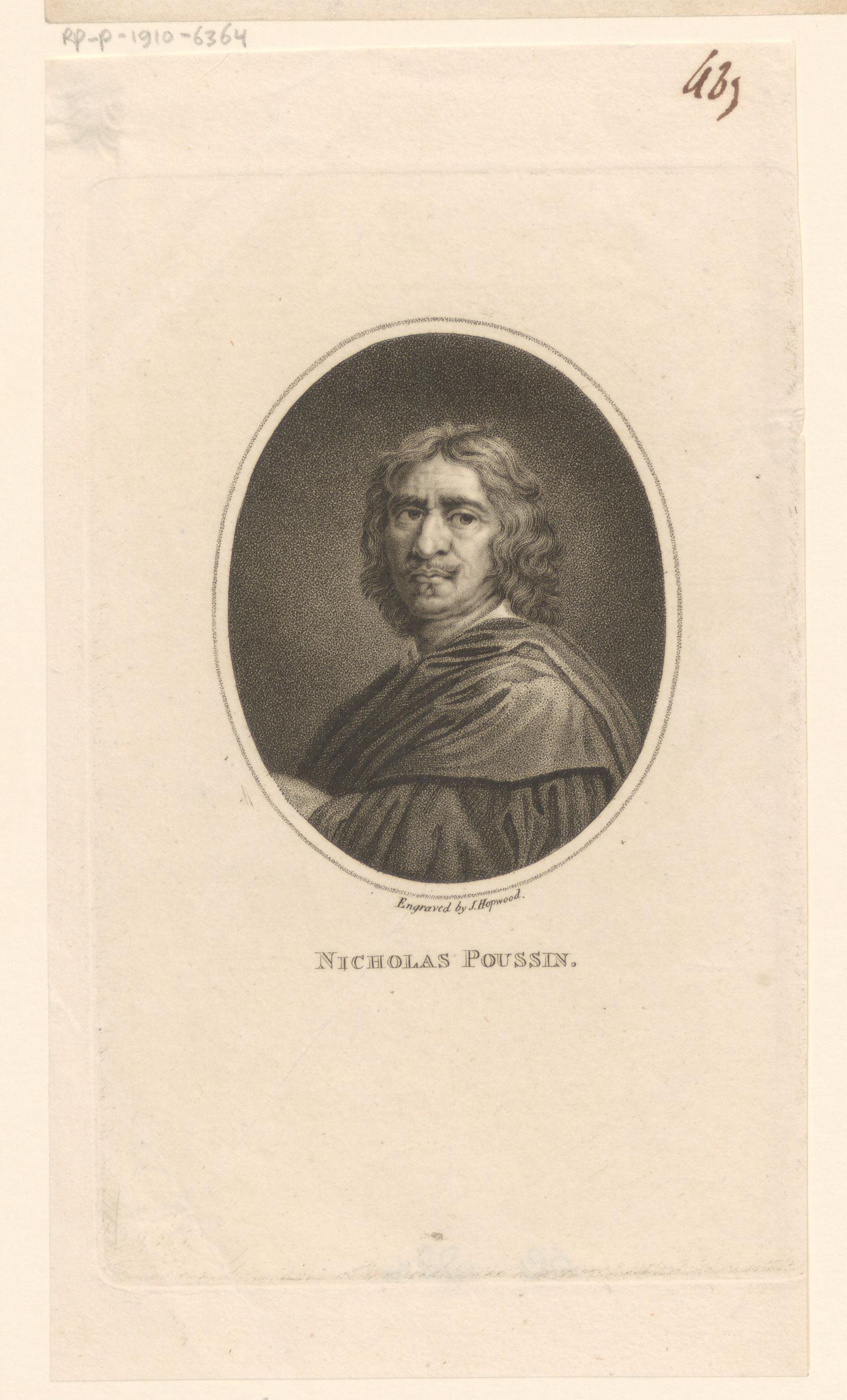 Portret van Nicolas Poussin