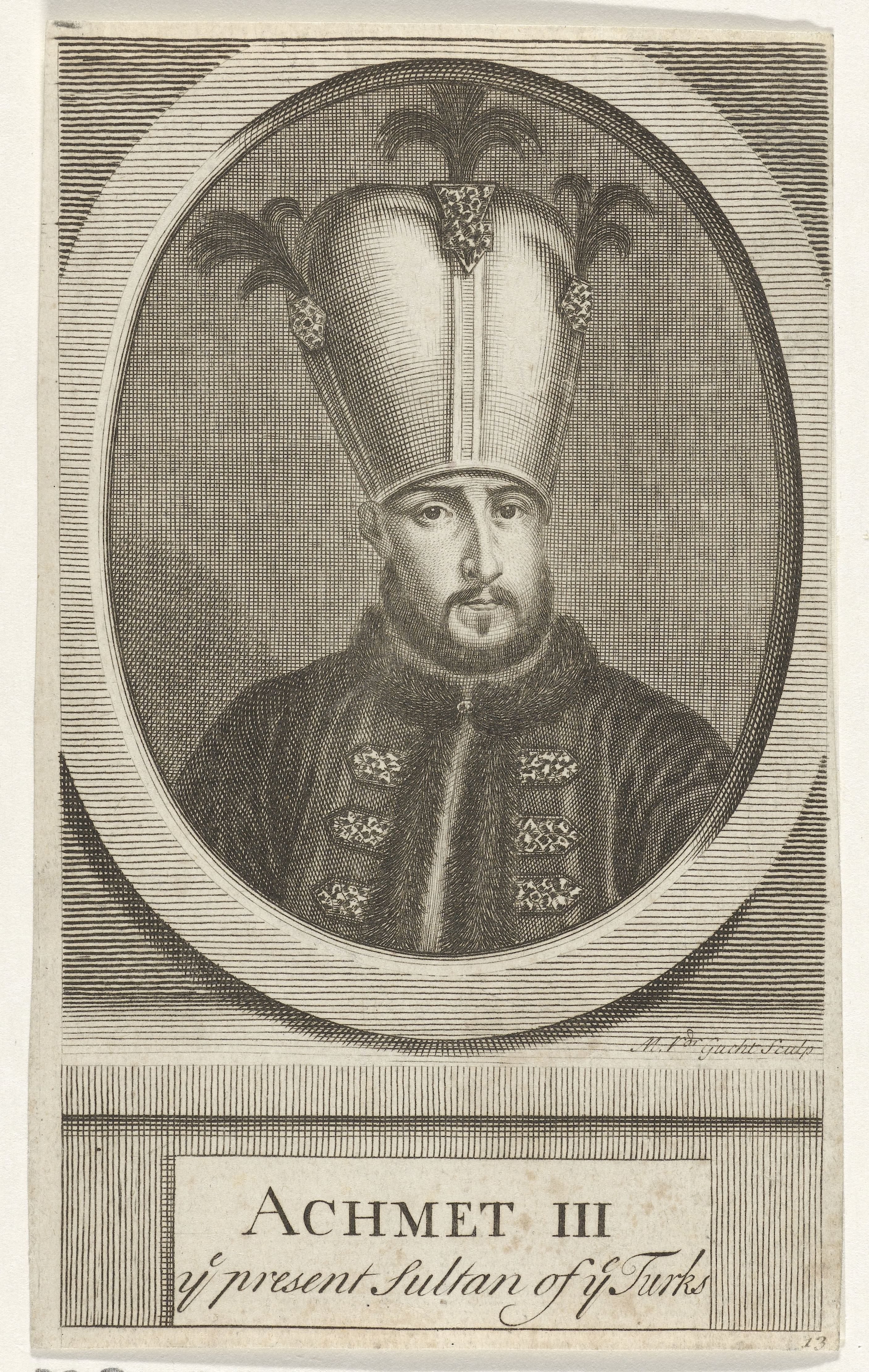 Portret van Ahmed III