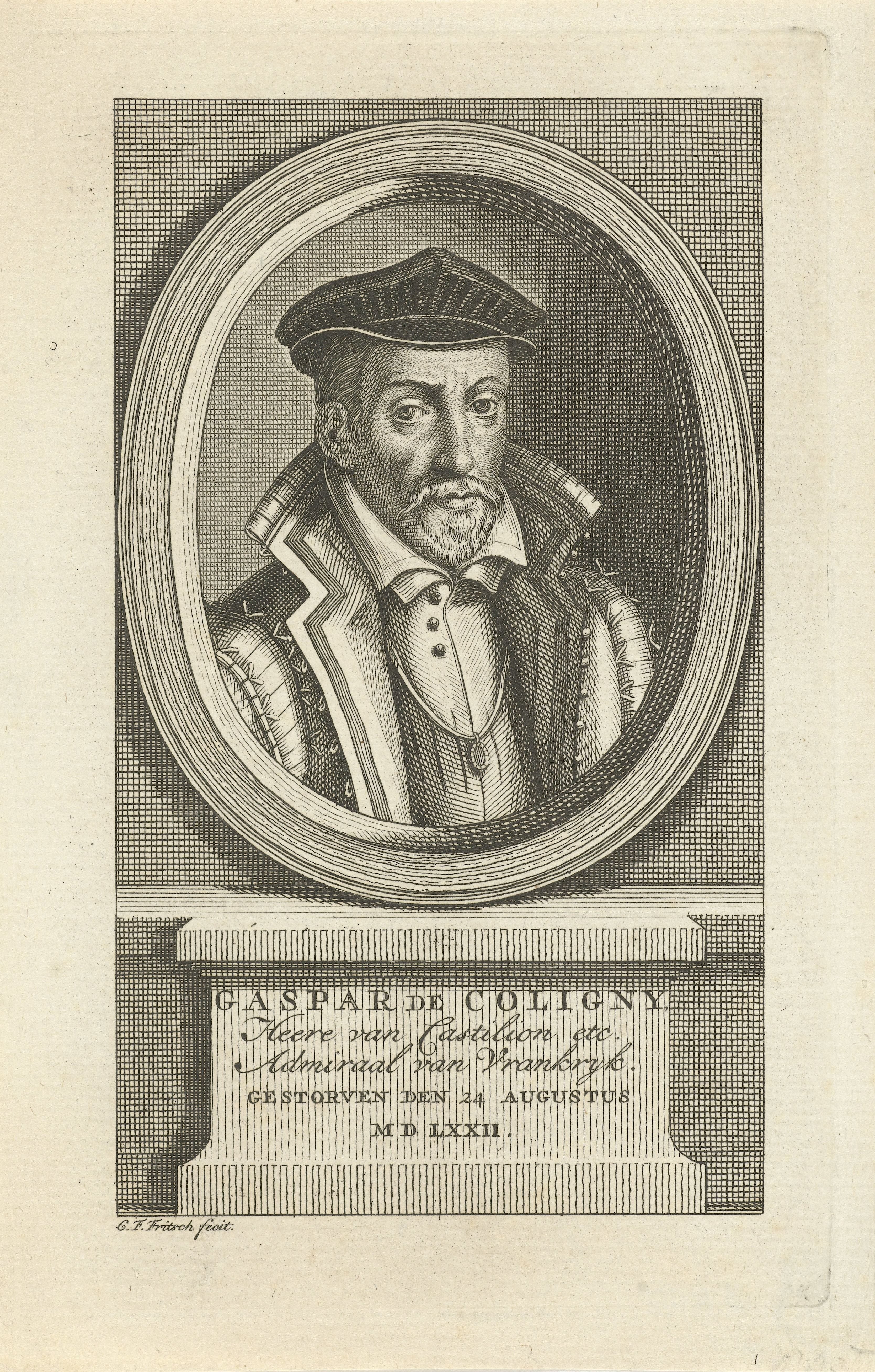 Portret van Gaspard de Coligny