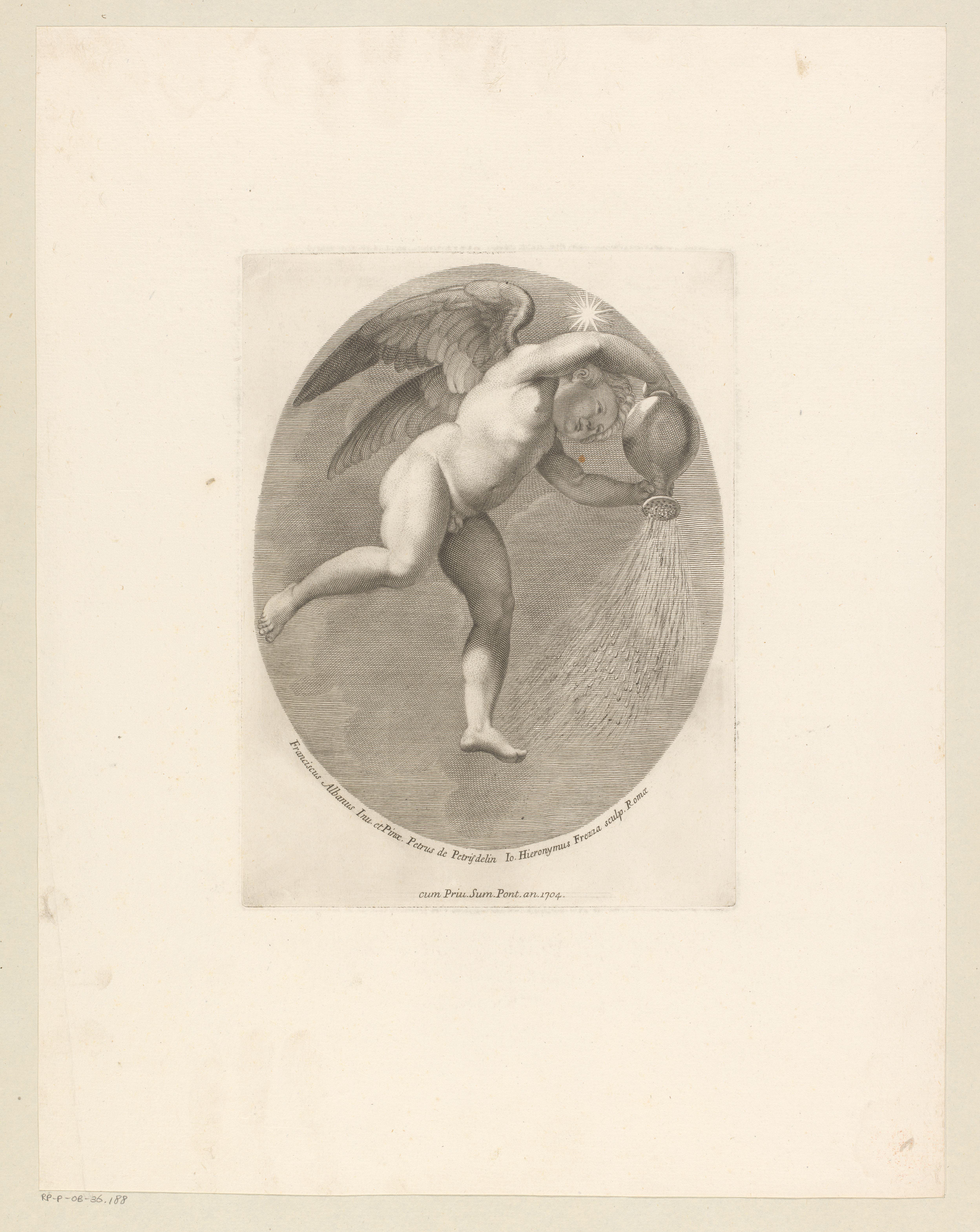 Water gietende putto