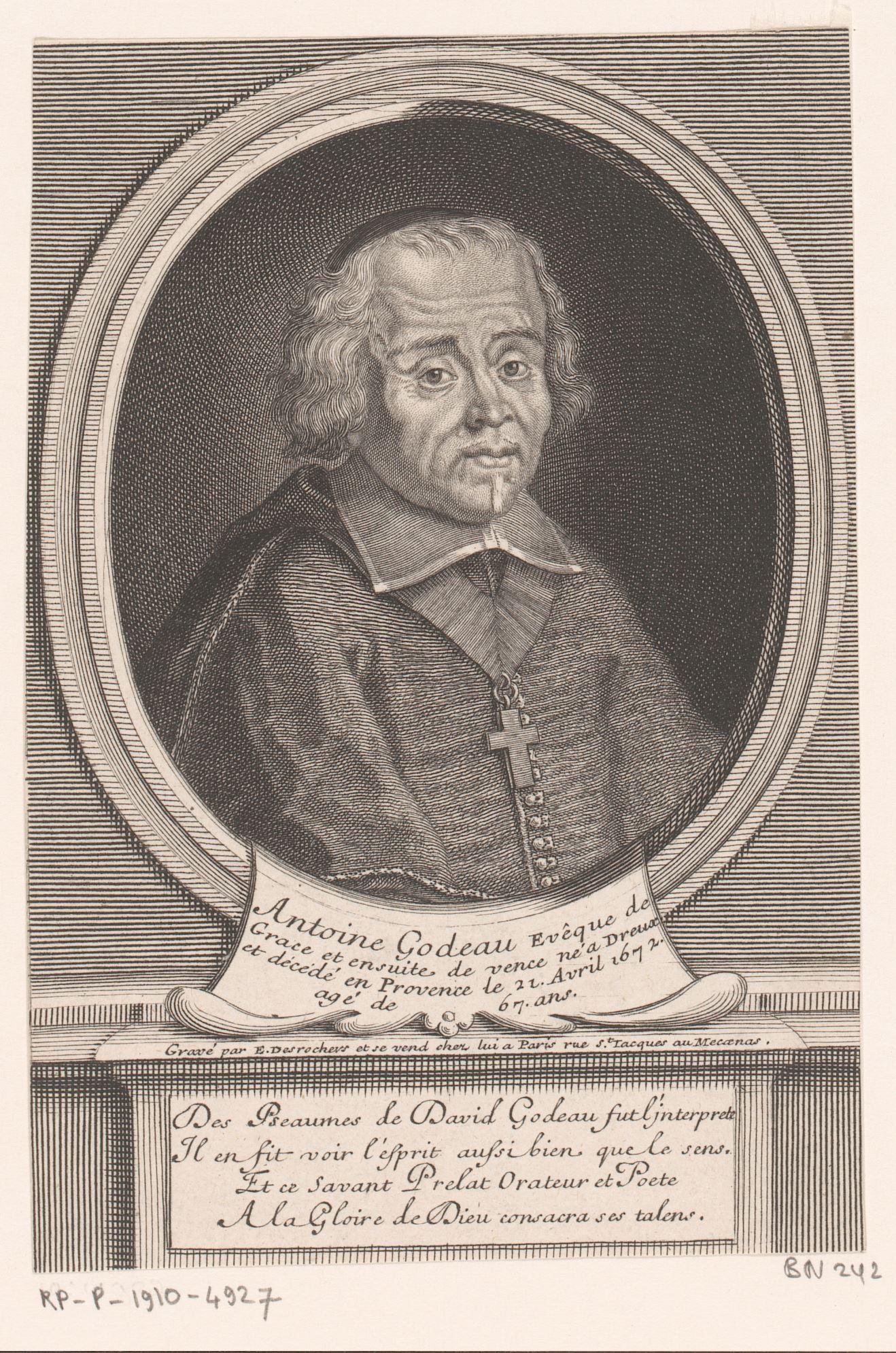 Portret van Antoine Godeau