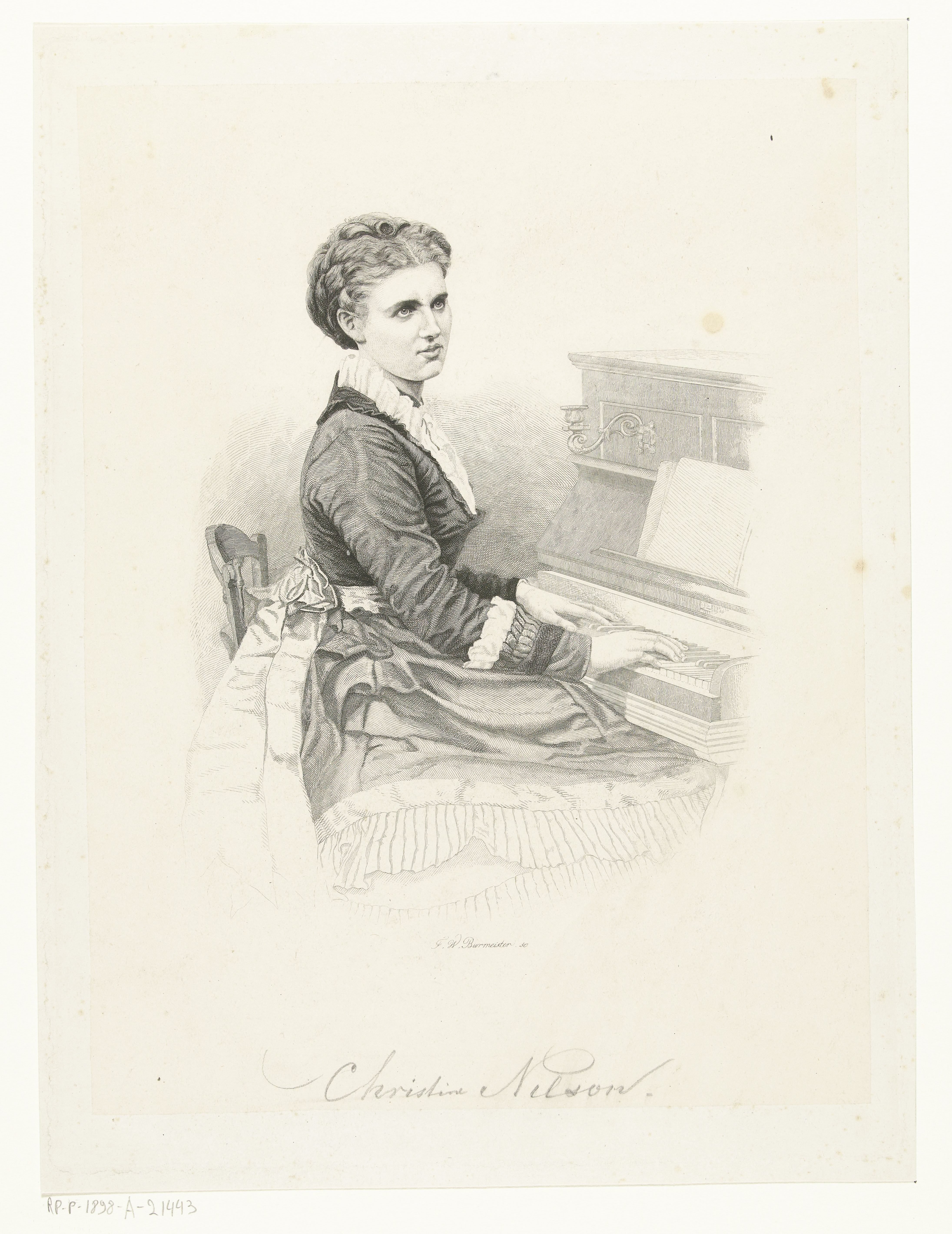 Portret van Christine Nilson