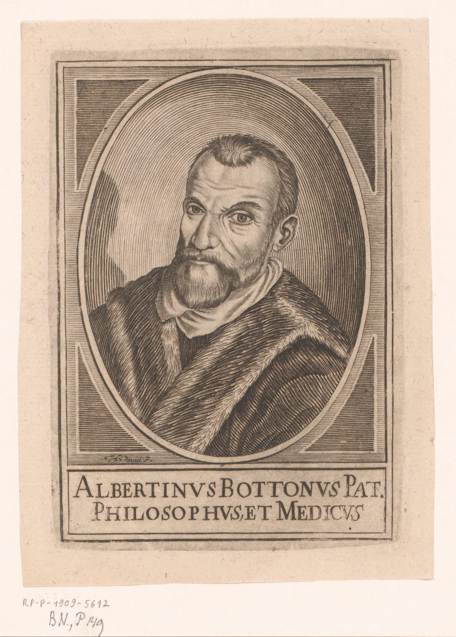 Portret van Albertino Bottoni