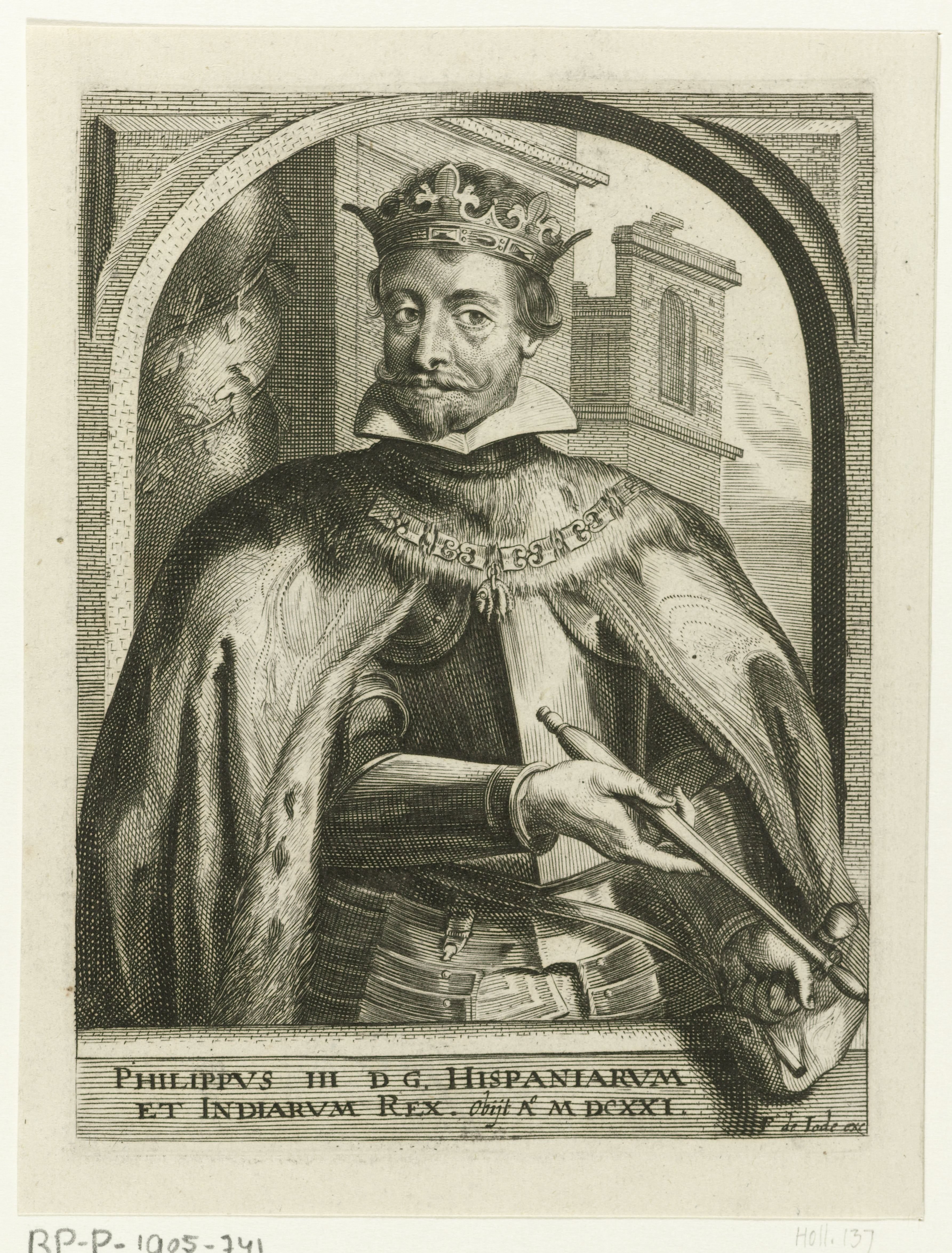 Portret van Filips III, koning van Spanje