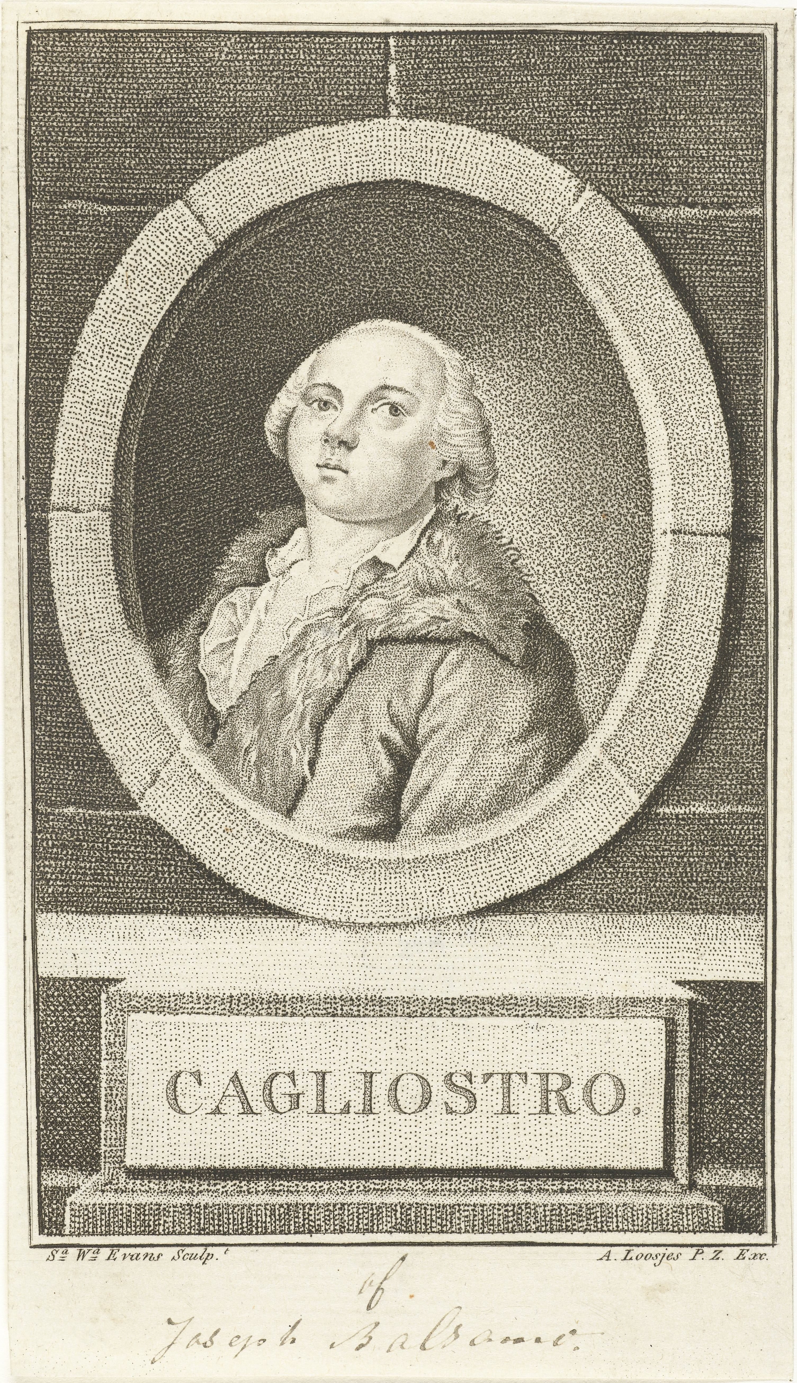 Portret van Alessandro Cagliostro