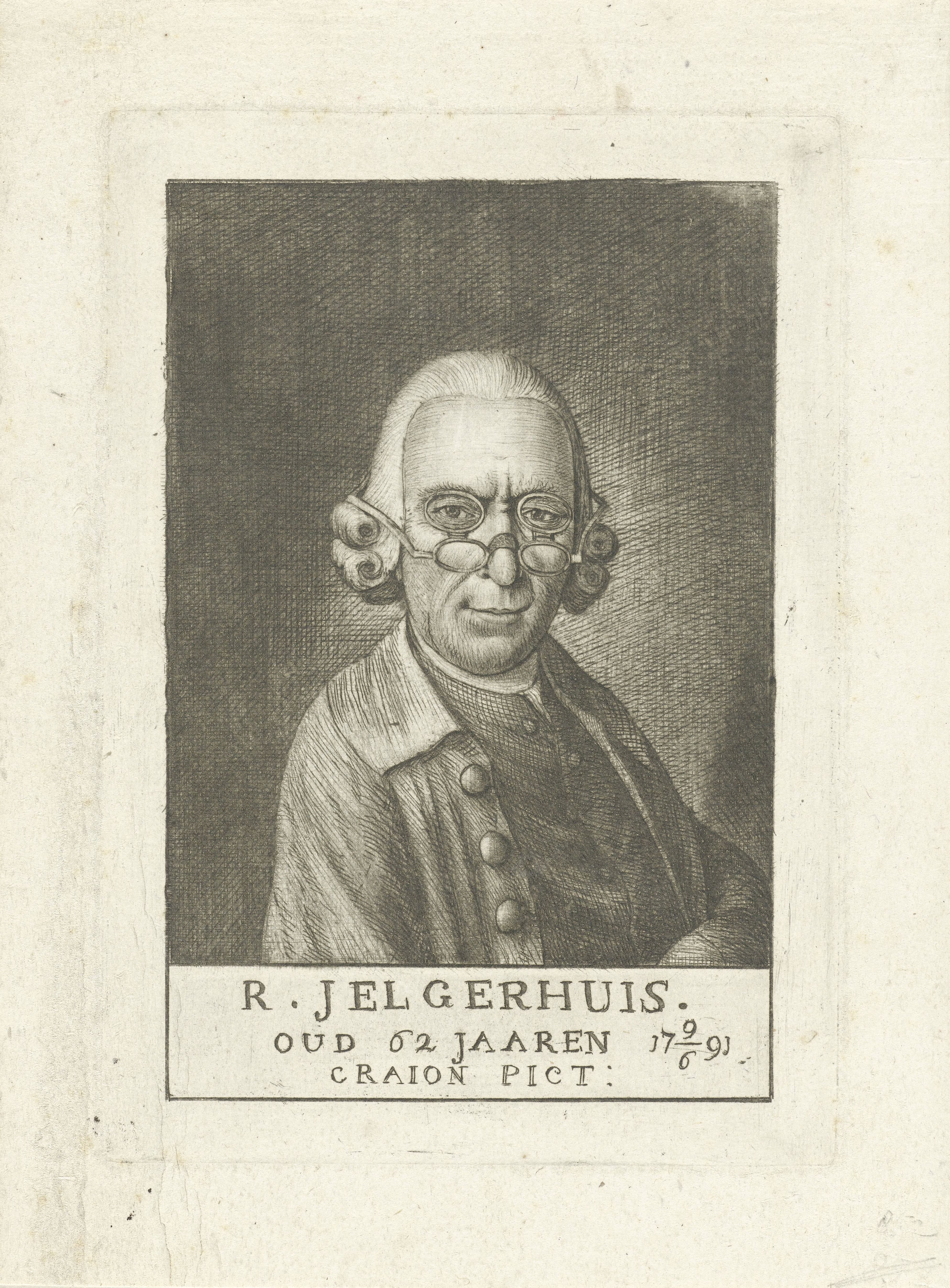 Zelfportret van Rienk Jelgerhuis