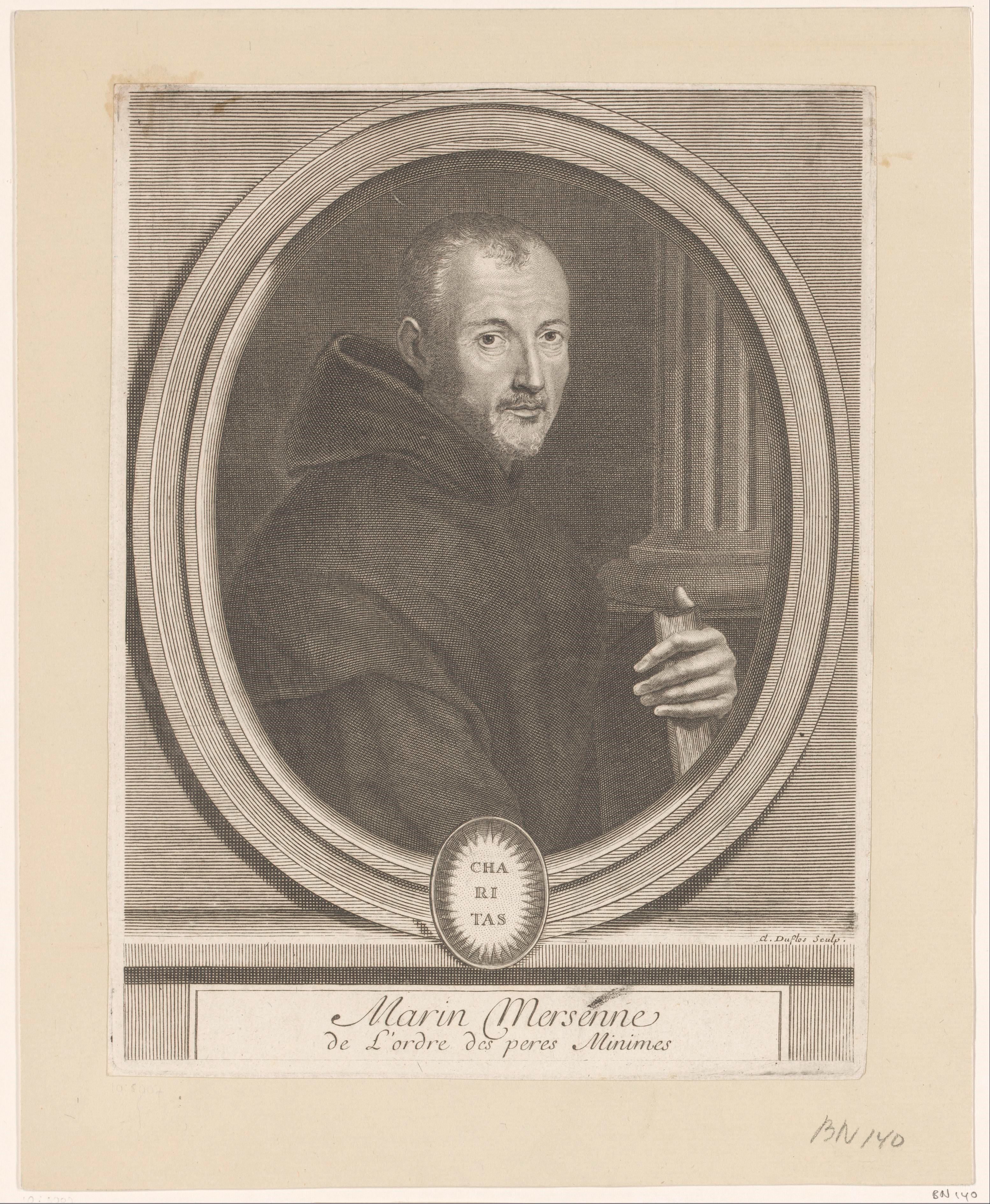 Portret van Marin Mersenne