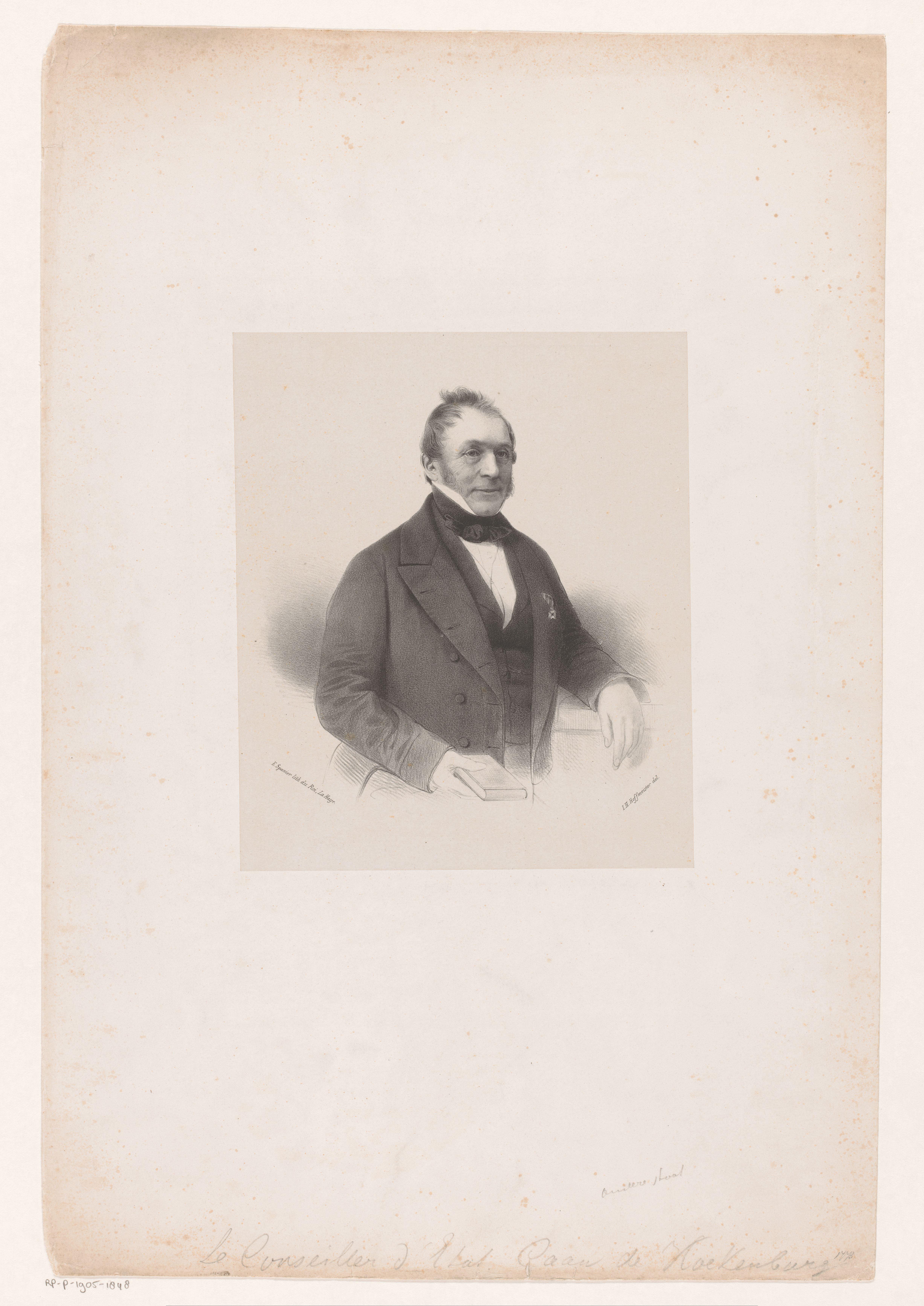 Portret van Hendrik Johan Caan van Hoekenburg