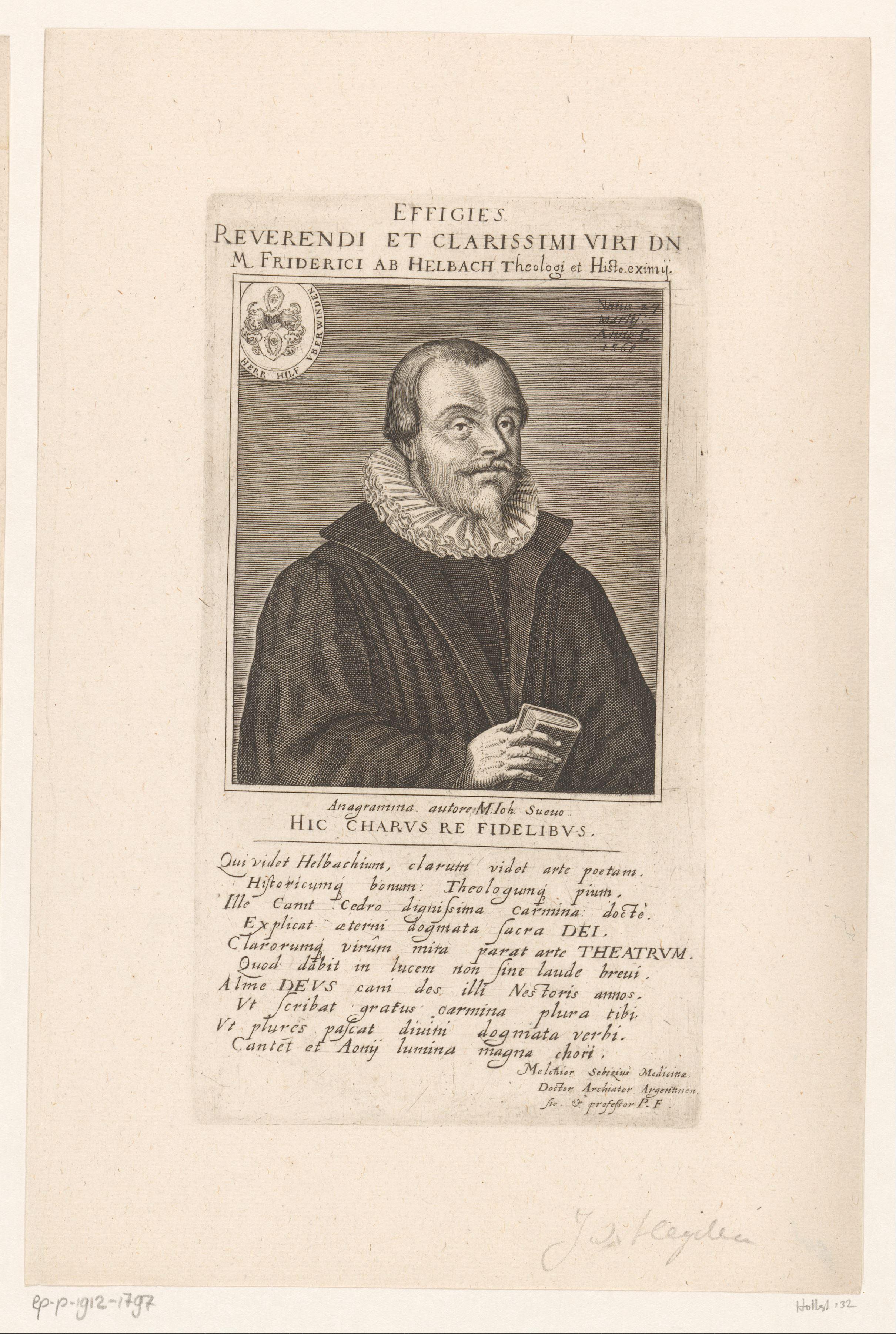 Portret van Friedrich von Helbach