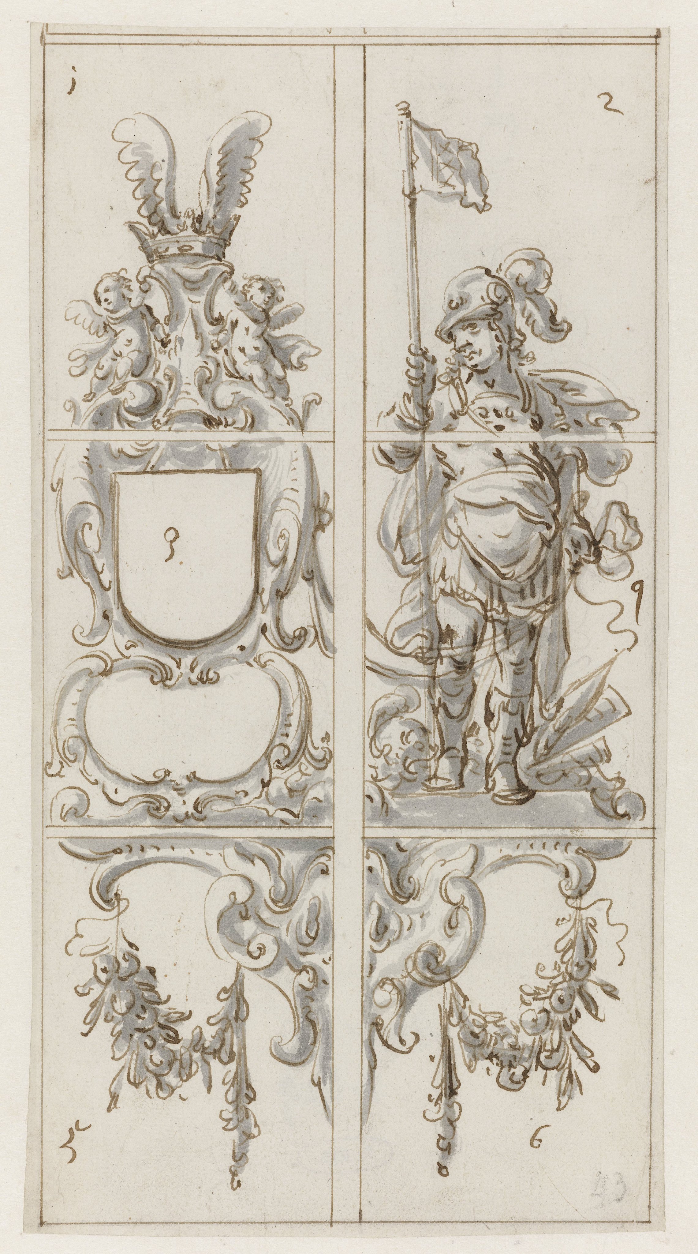 Design for a stained glass window in the Petruskerk in Sloterdijk