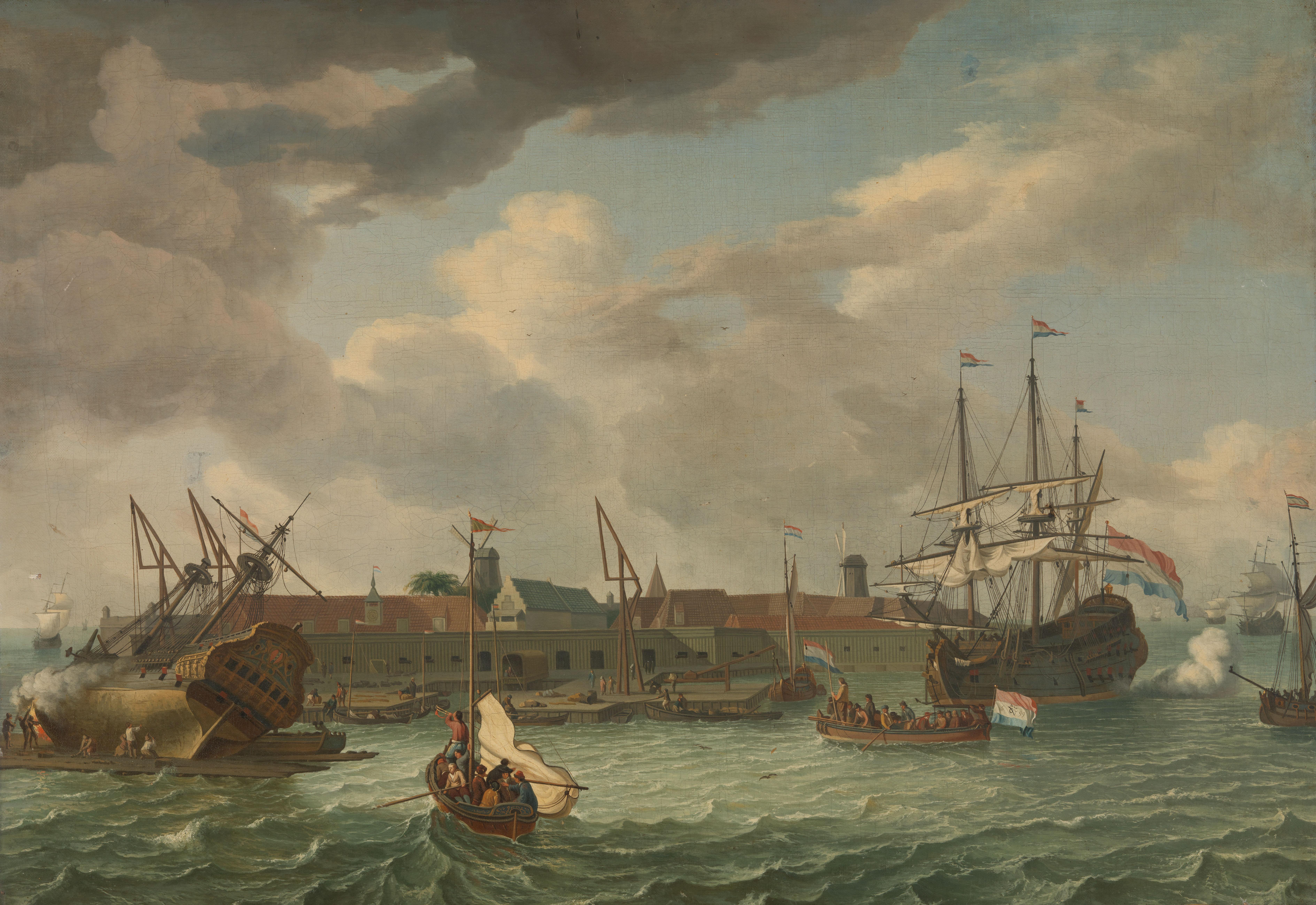 The Island of Onrust near Batavia (Jakarta)