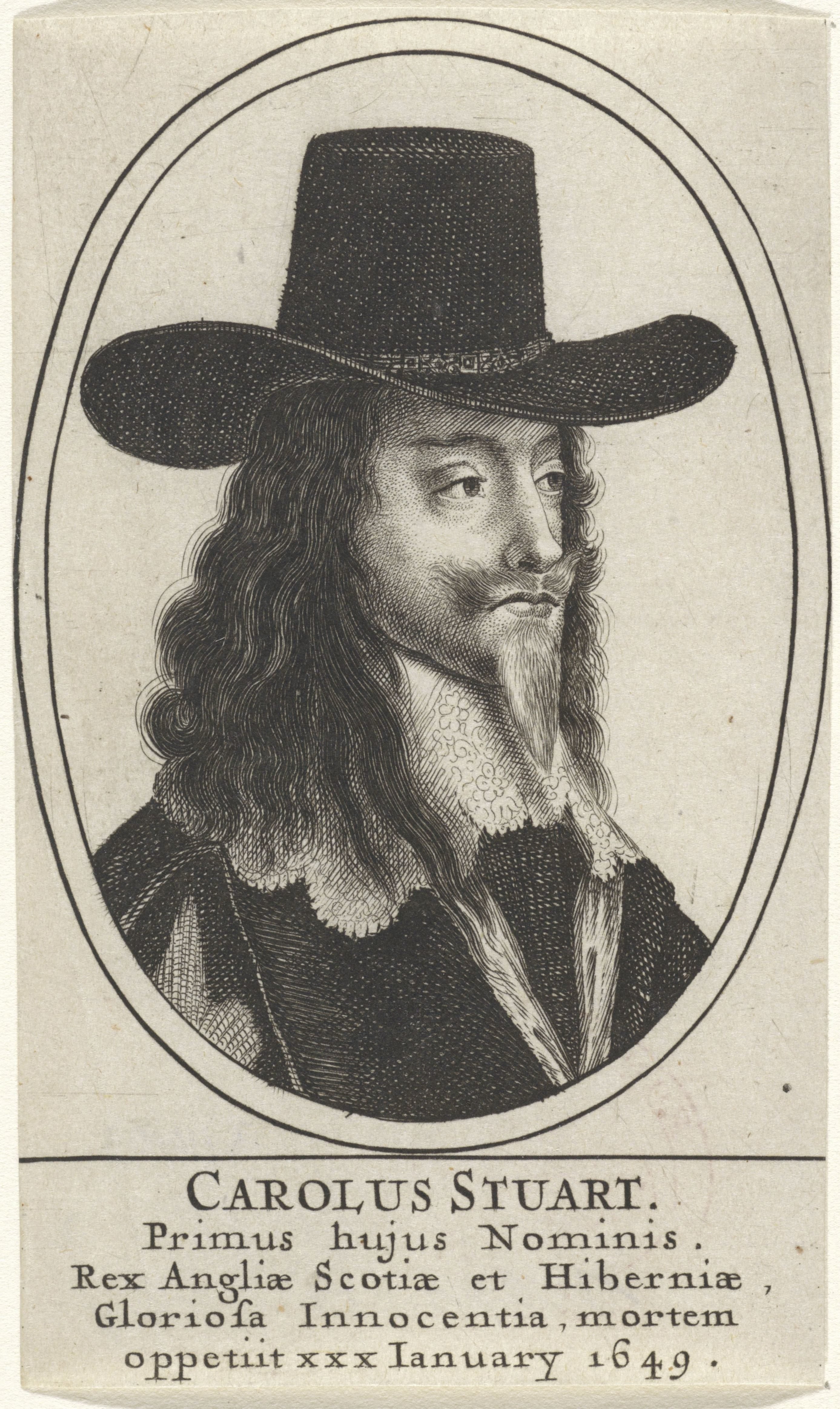 Portret van Karel I, koning van Engeland