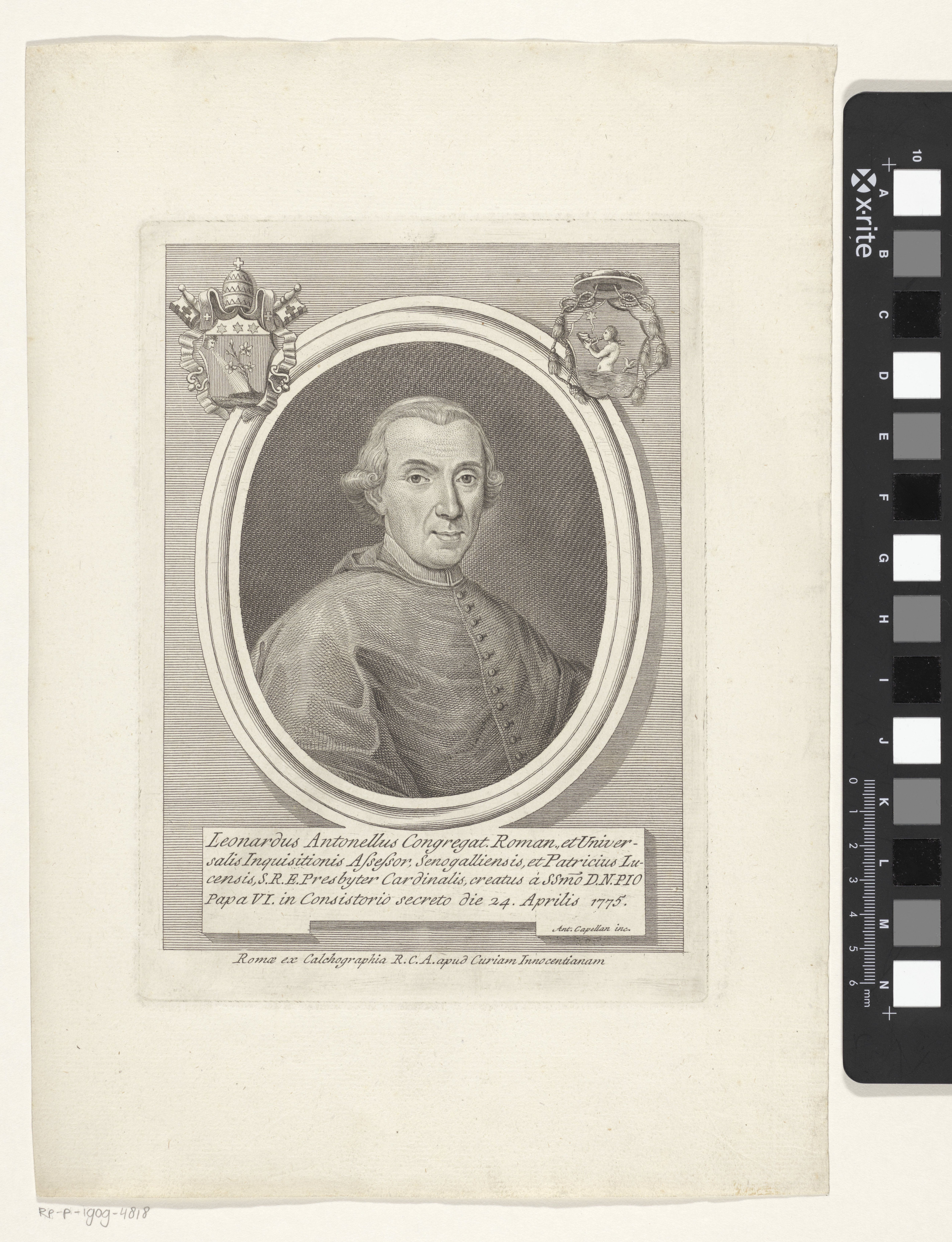 Portret van kardinaal Leonardo Antonelli