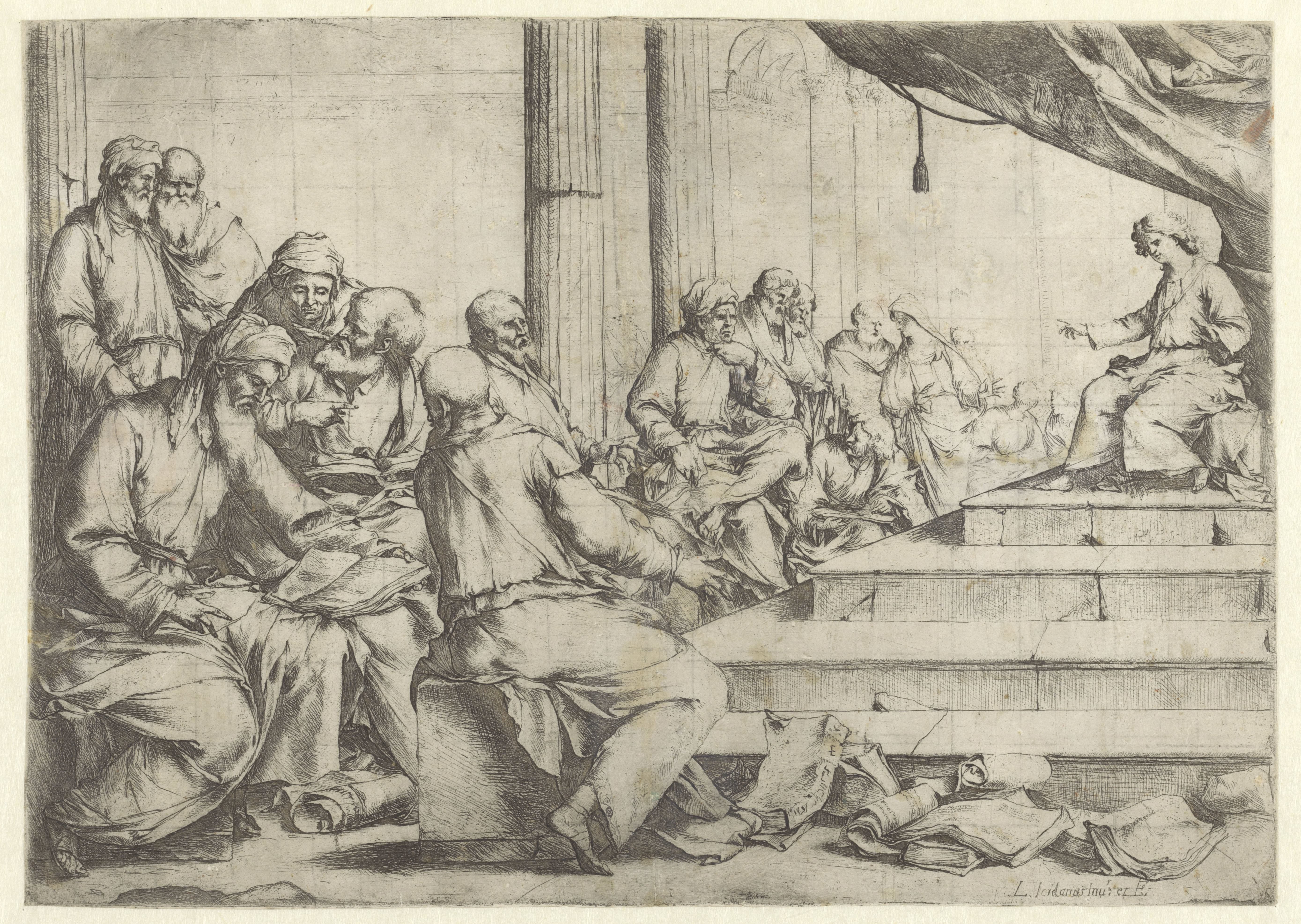 Christus tussen de schriftgeleerden in de tempel