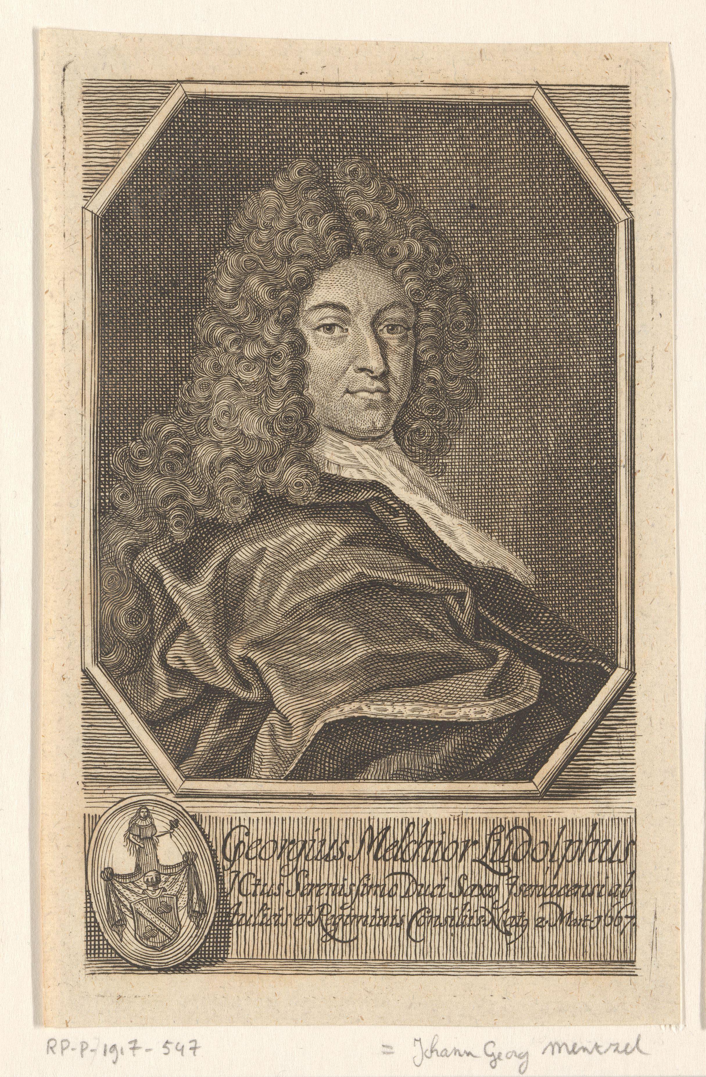Portret van Georg Melchior von Ludolf