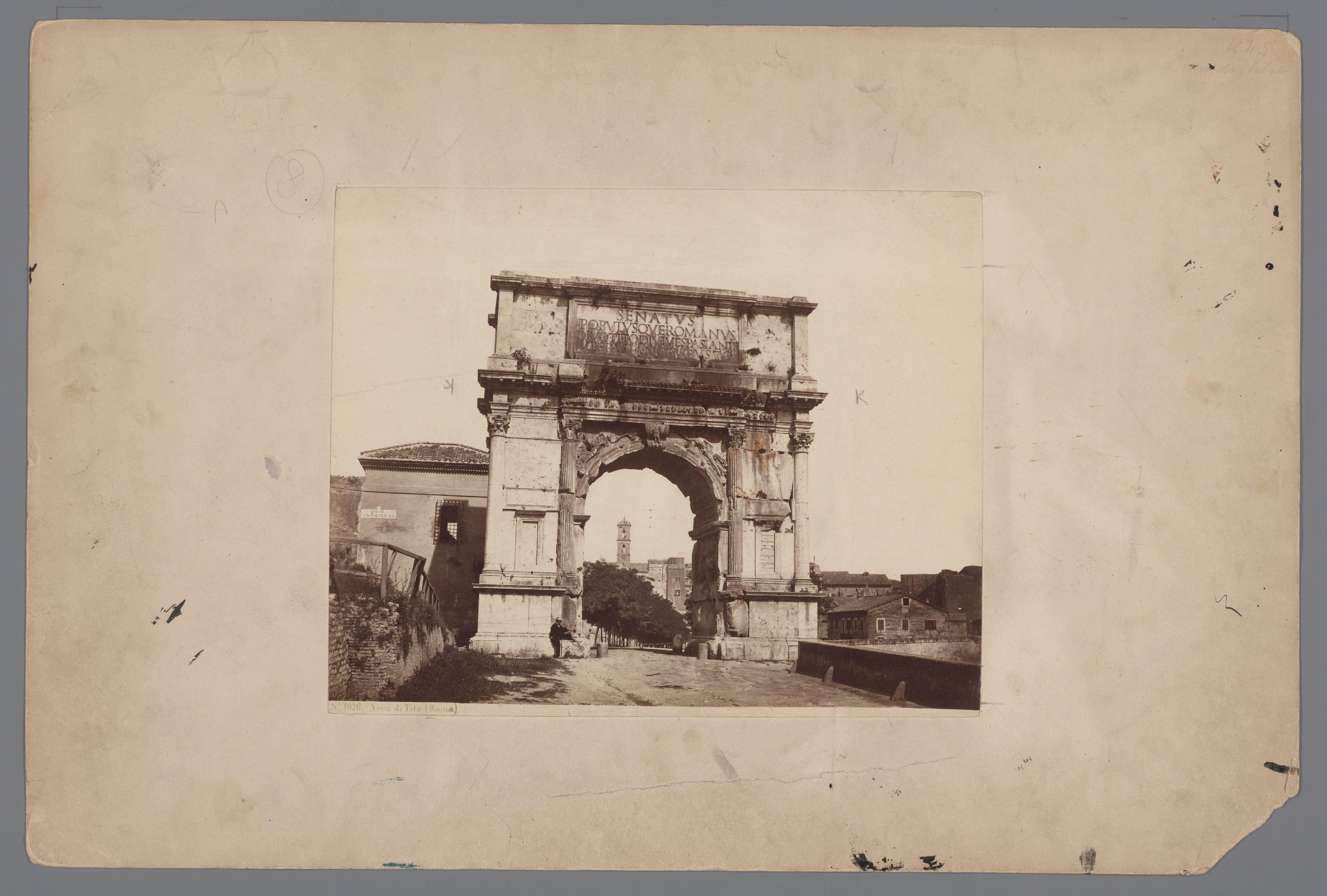 Triomfboog van Titus te Rome, Italië