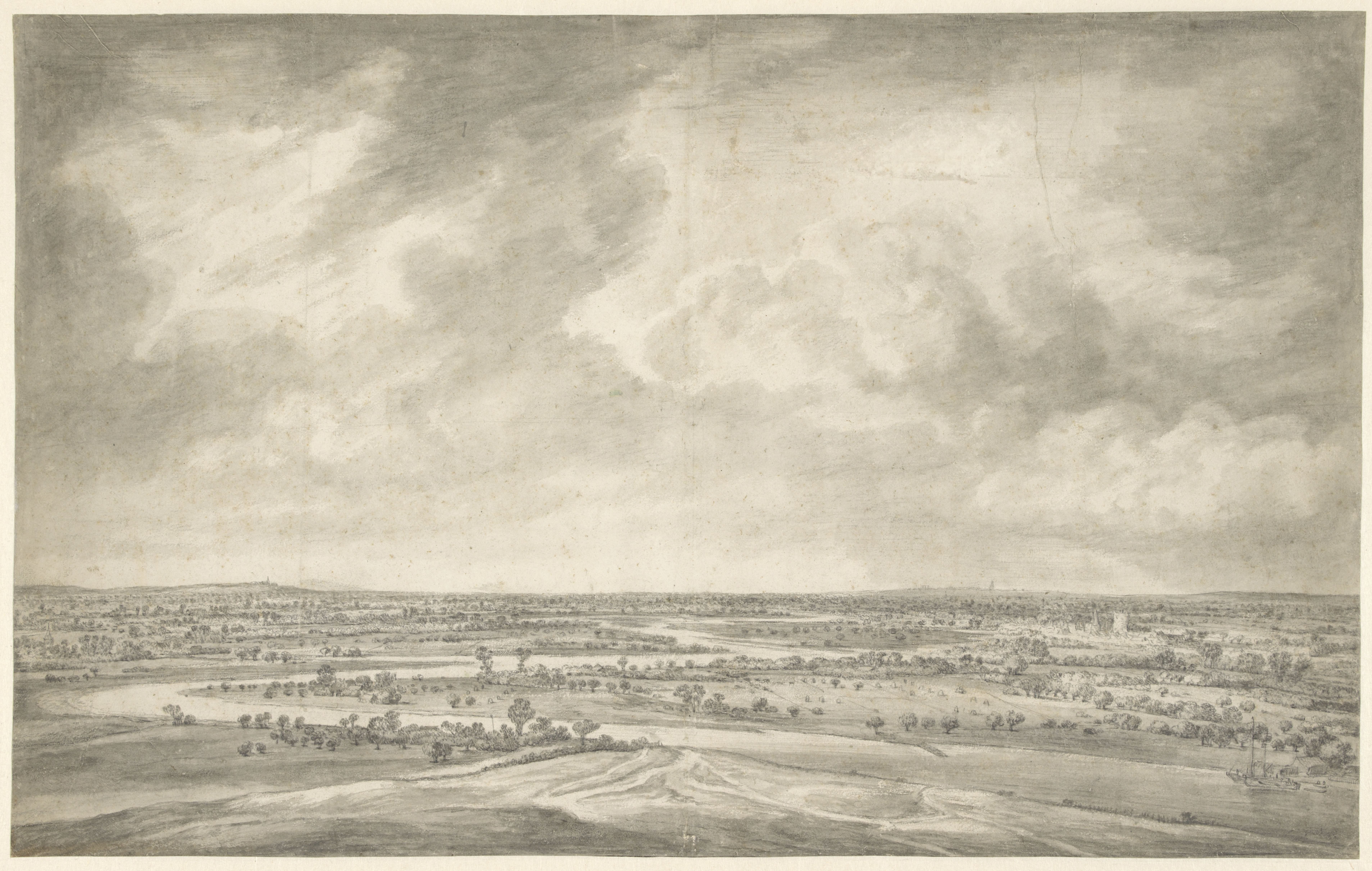 Panorama of the Lower Rhine, Looking East from the Heimenberg, near Rhenen