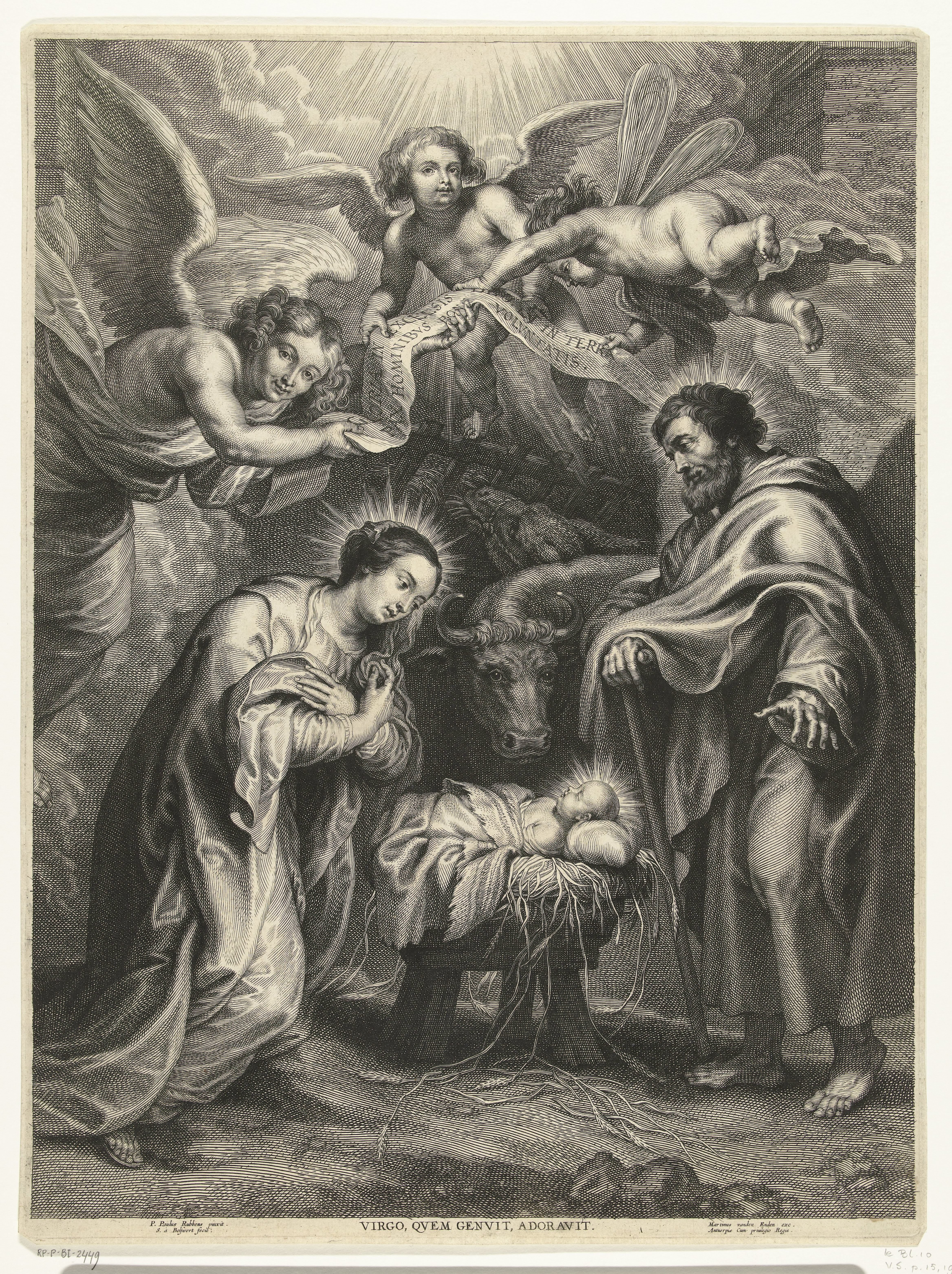 Aanbidding van het Christuskind door Maria en Jozef