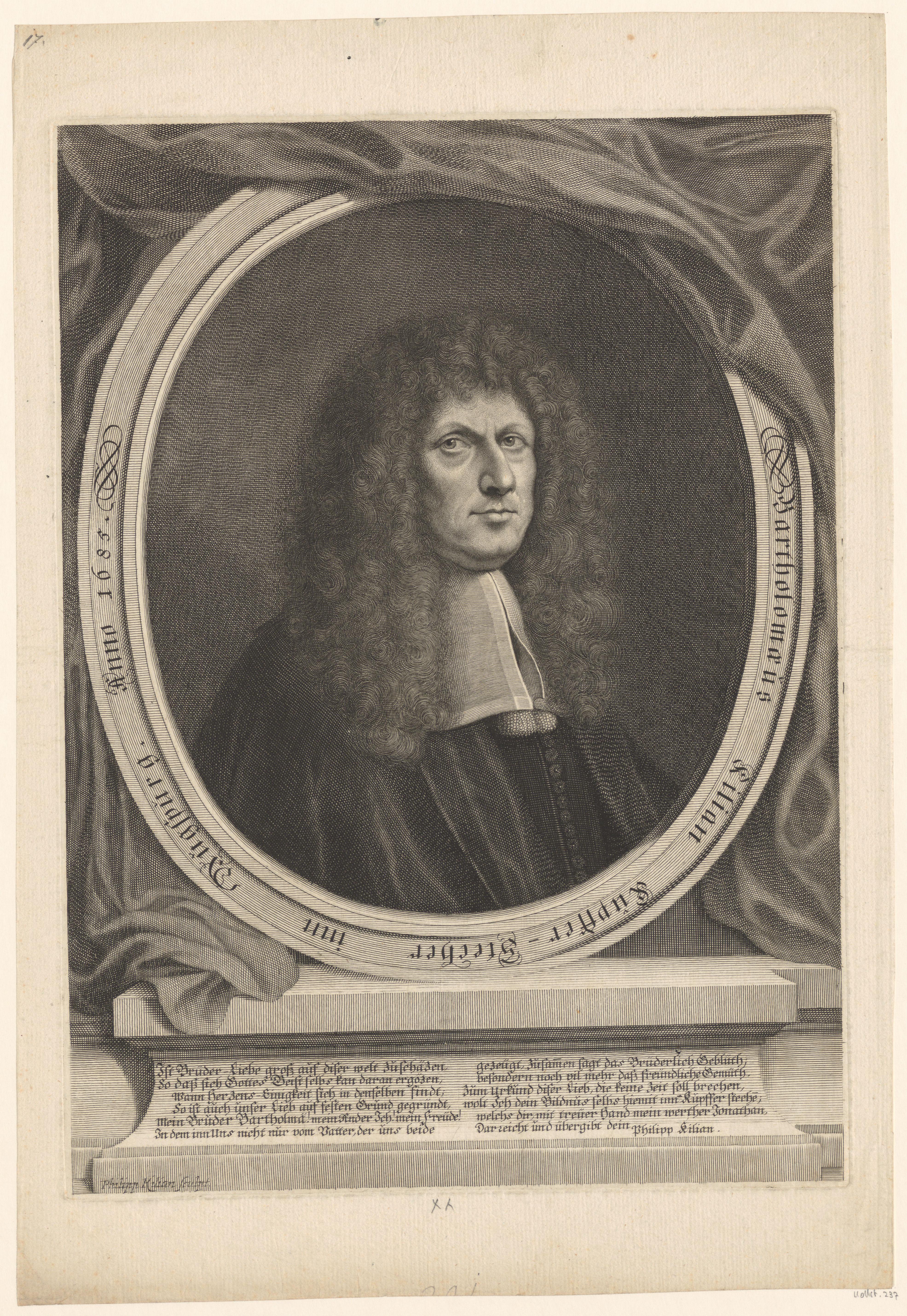 Portret van Bartholomaeus Kilian