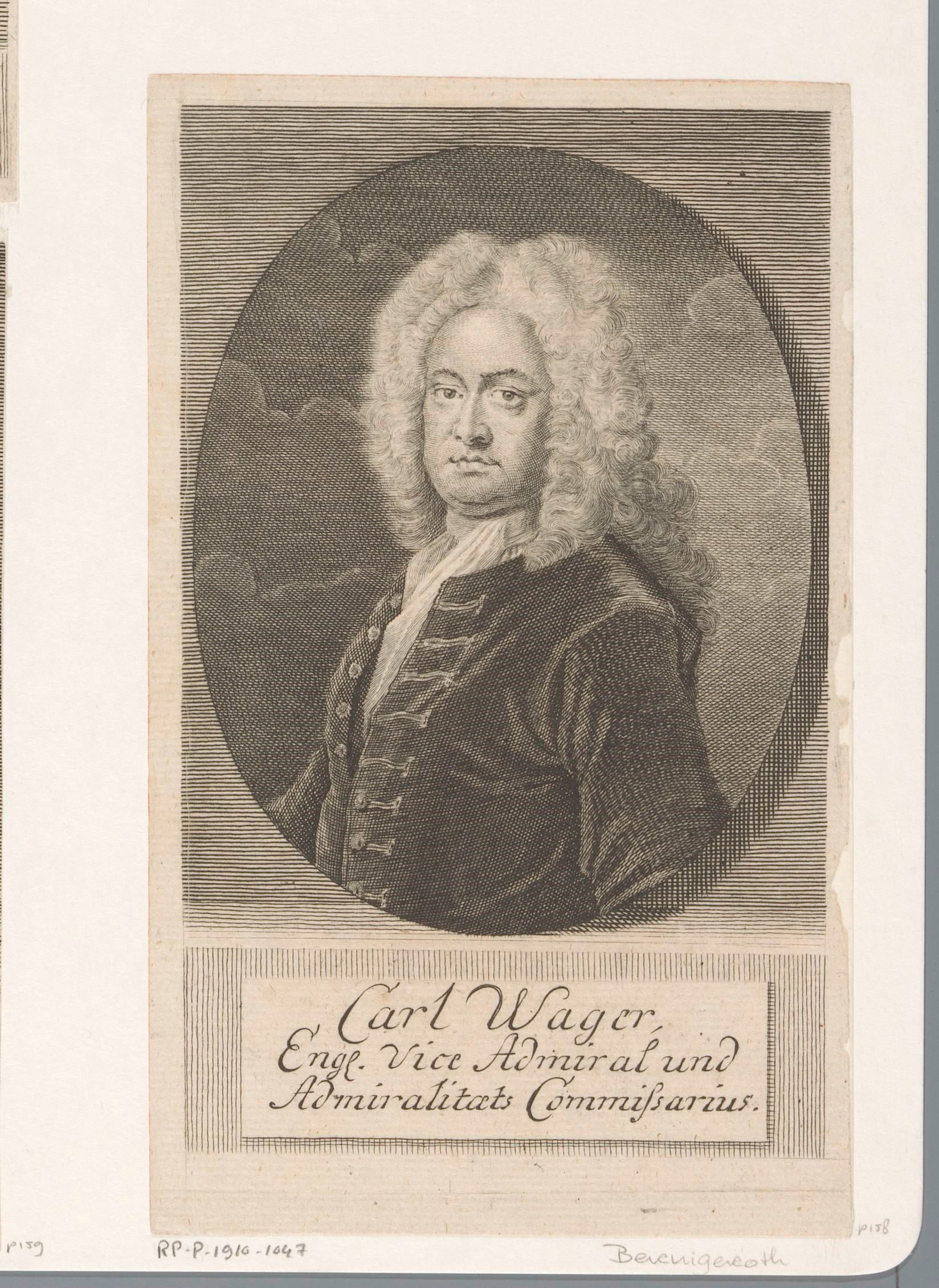 Portret van Charles Wager