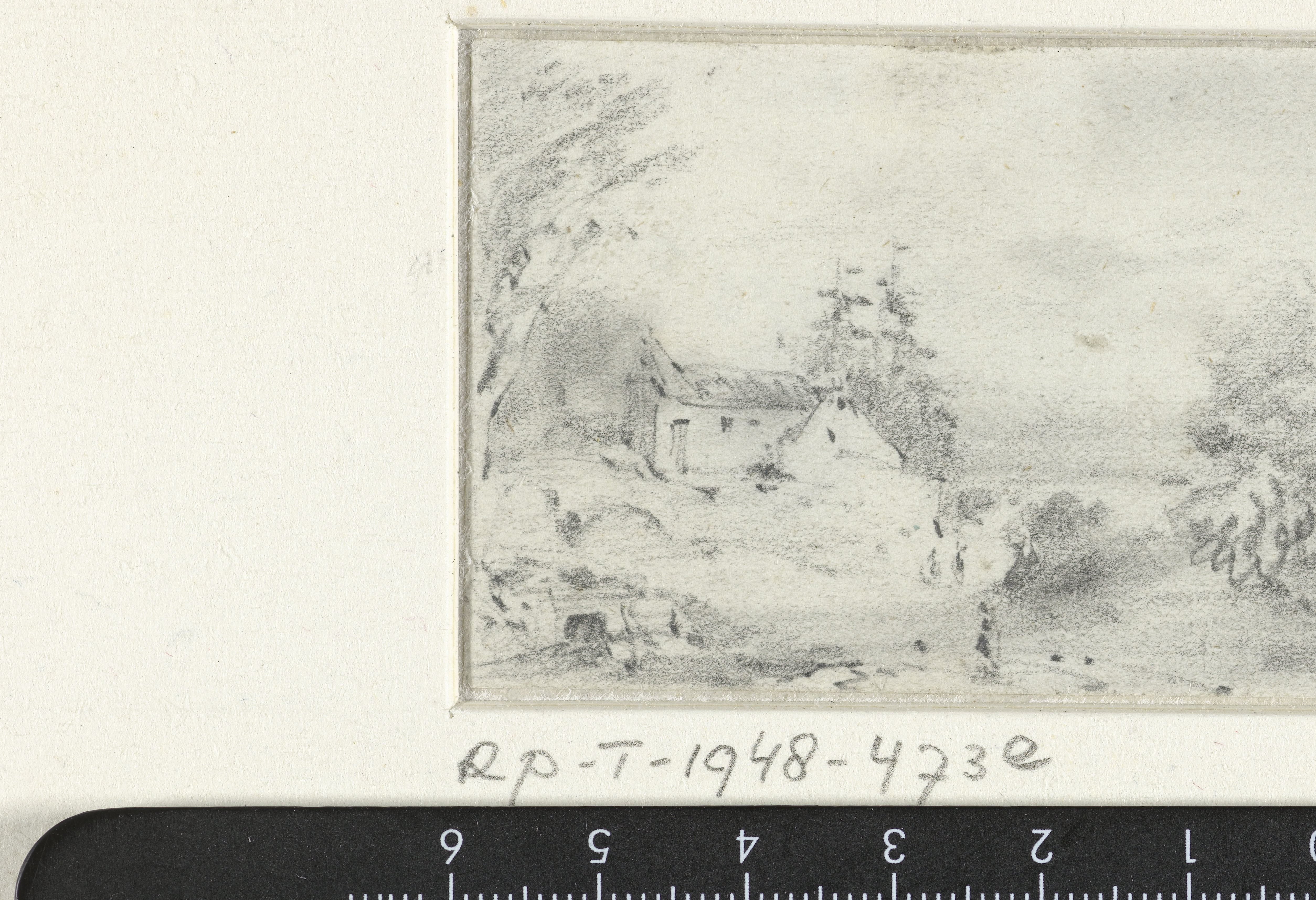 Landschap met huis