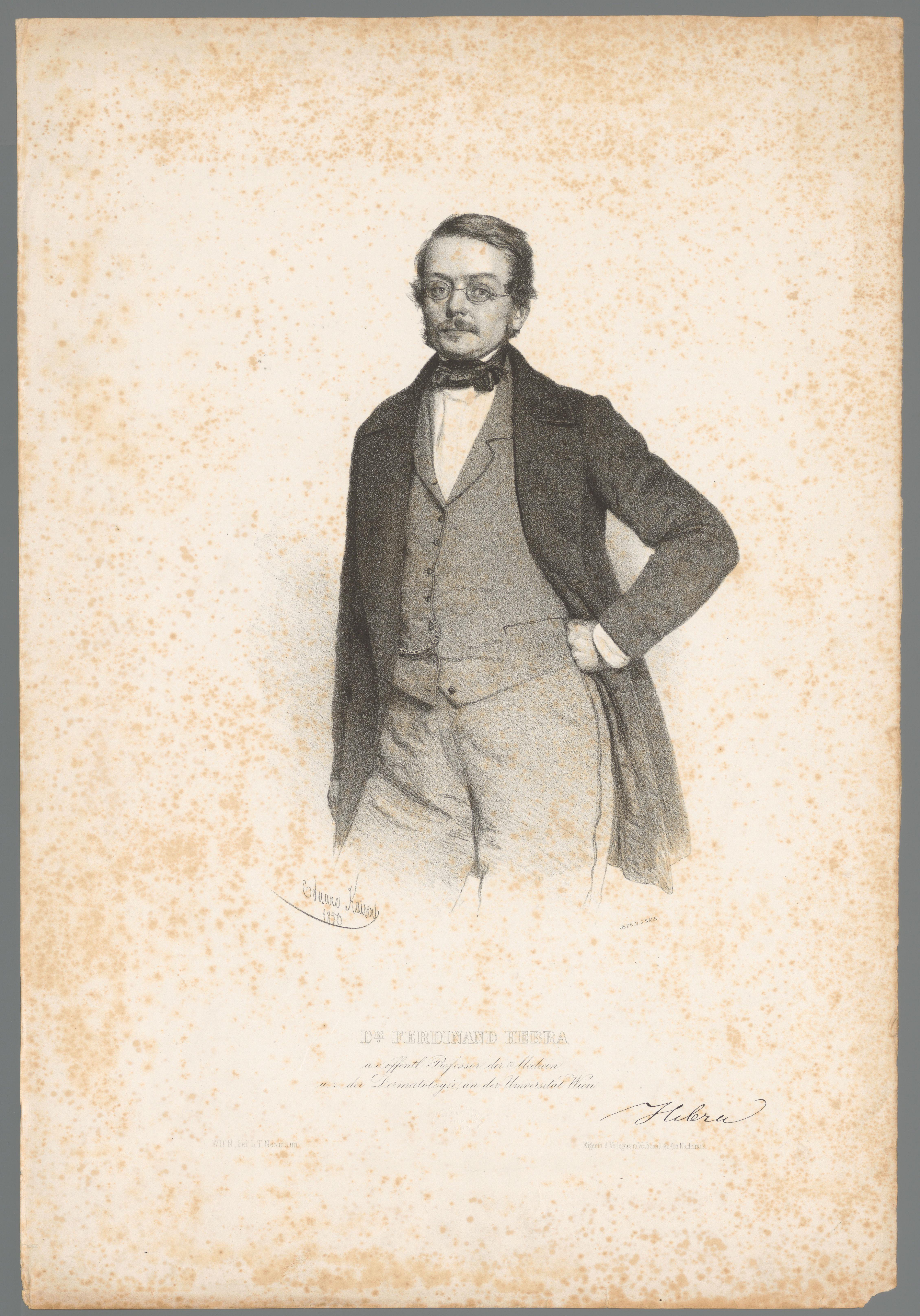 Portret van Ferdinand Hebra