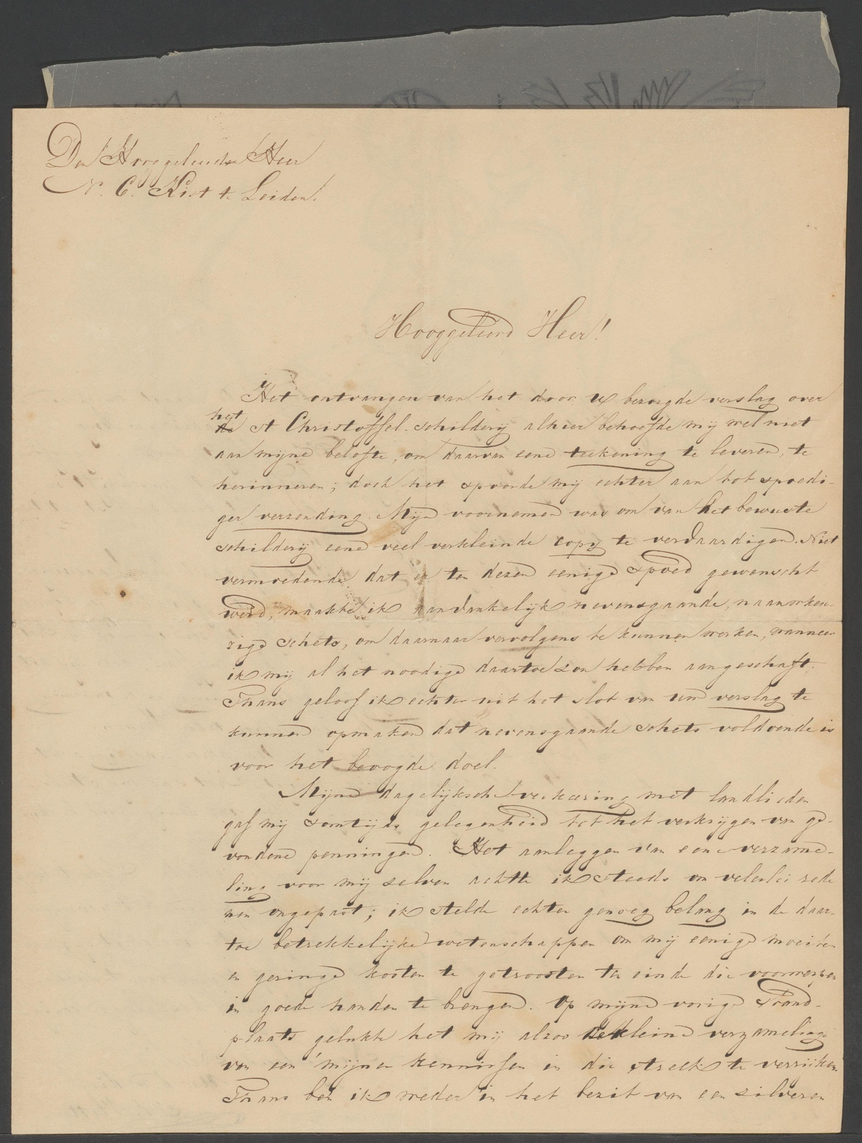 Muurschildering van Christoffel uit de kerk van Opheusden