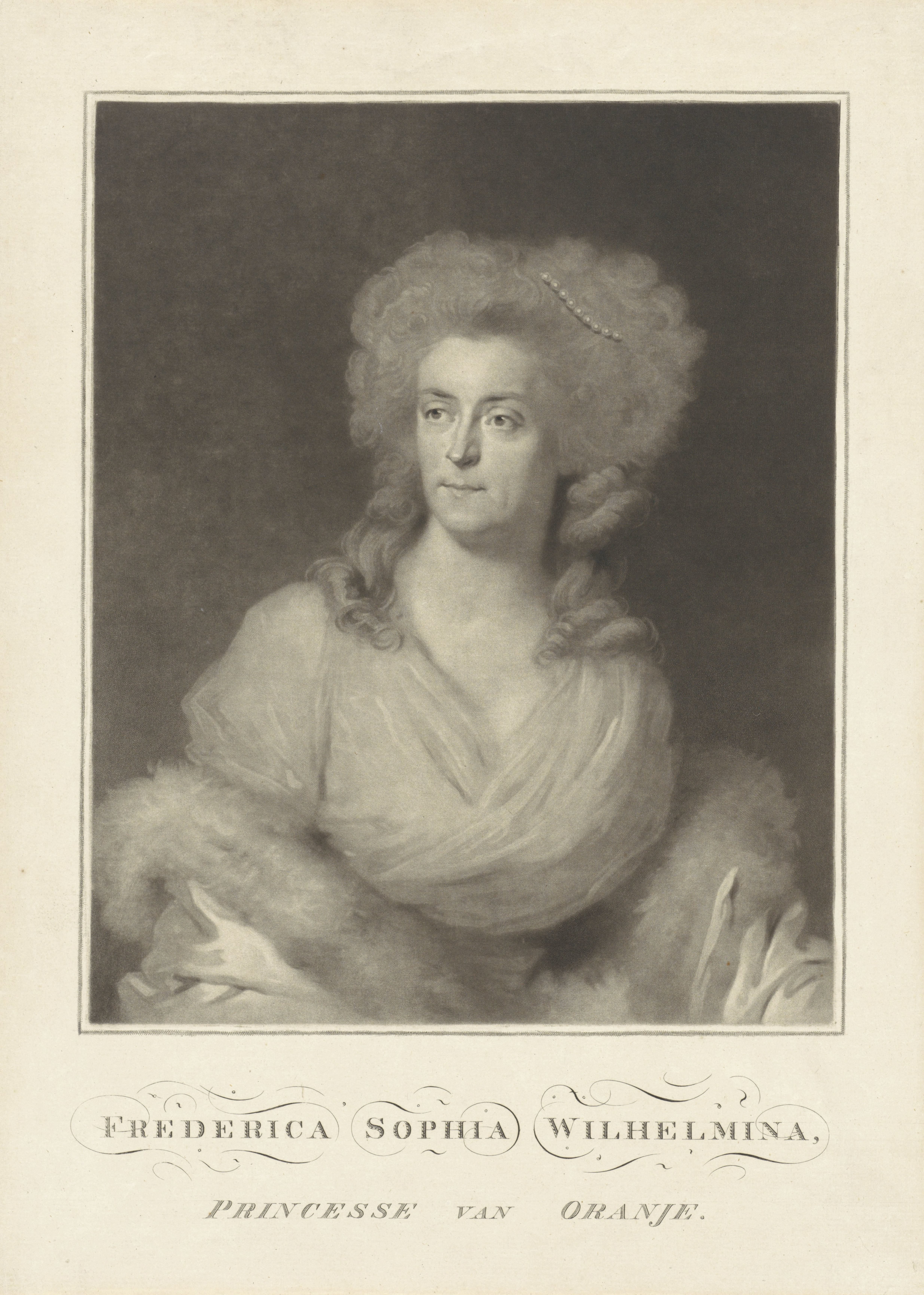 Portret van Wilhelmina van Pruisen