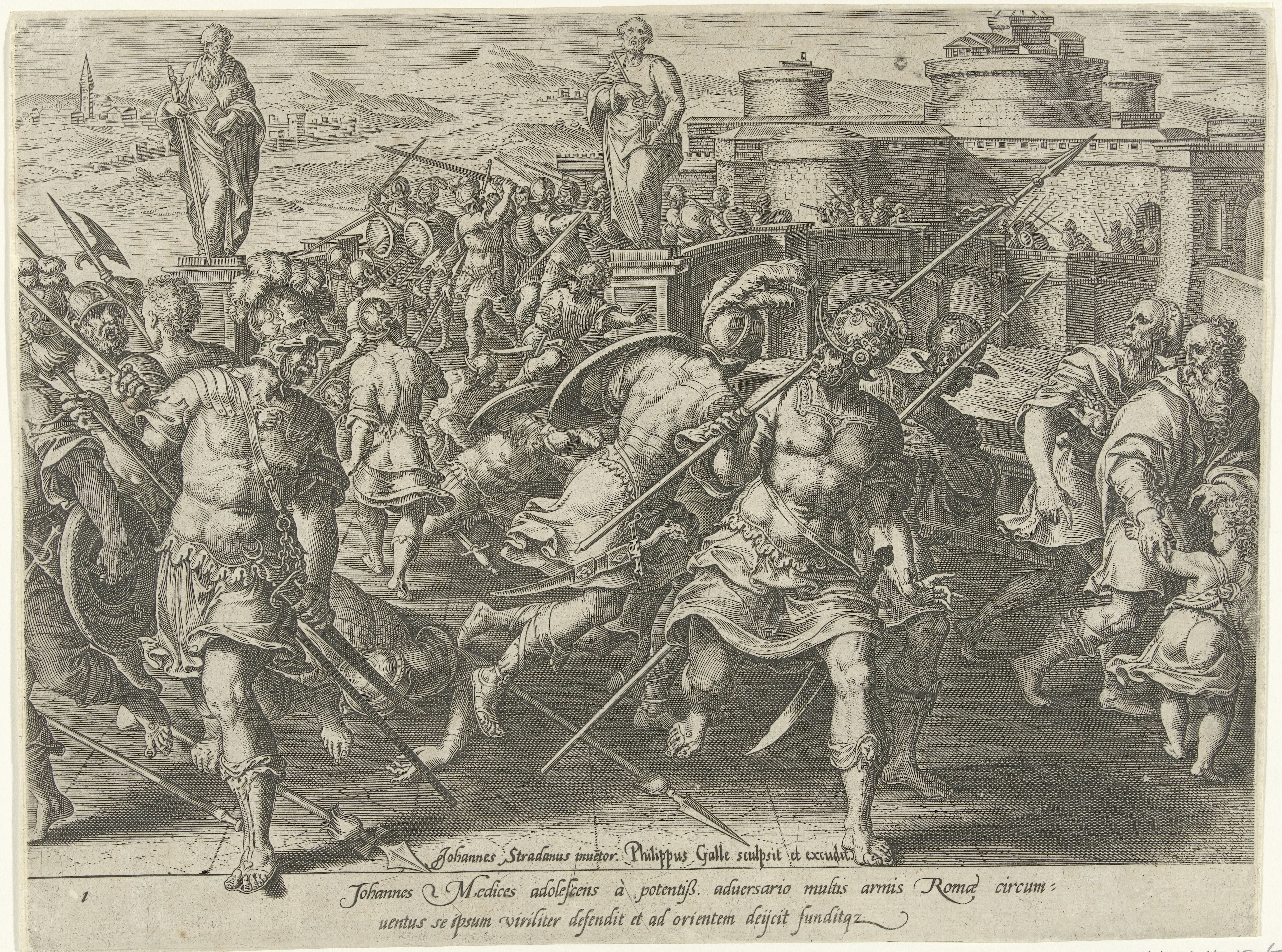 Giovanni de Medici omsingeld te Rome