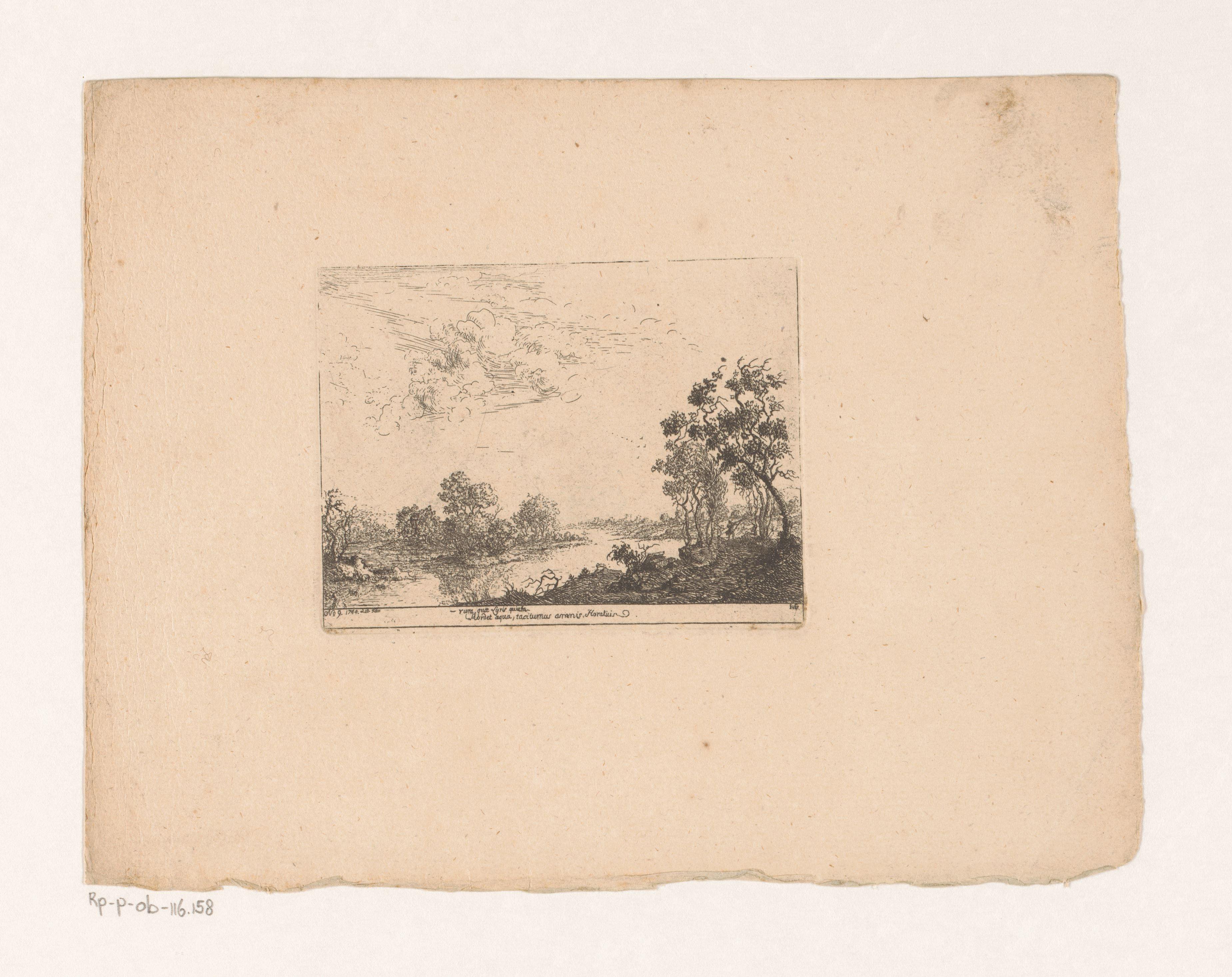 Landschap met rivier