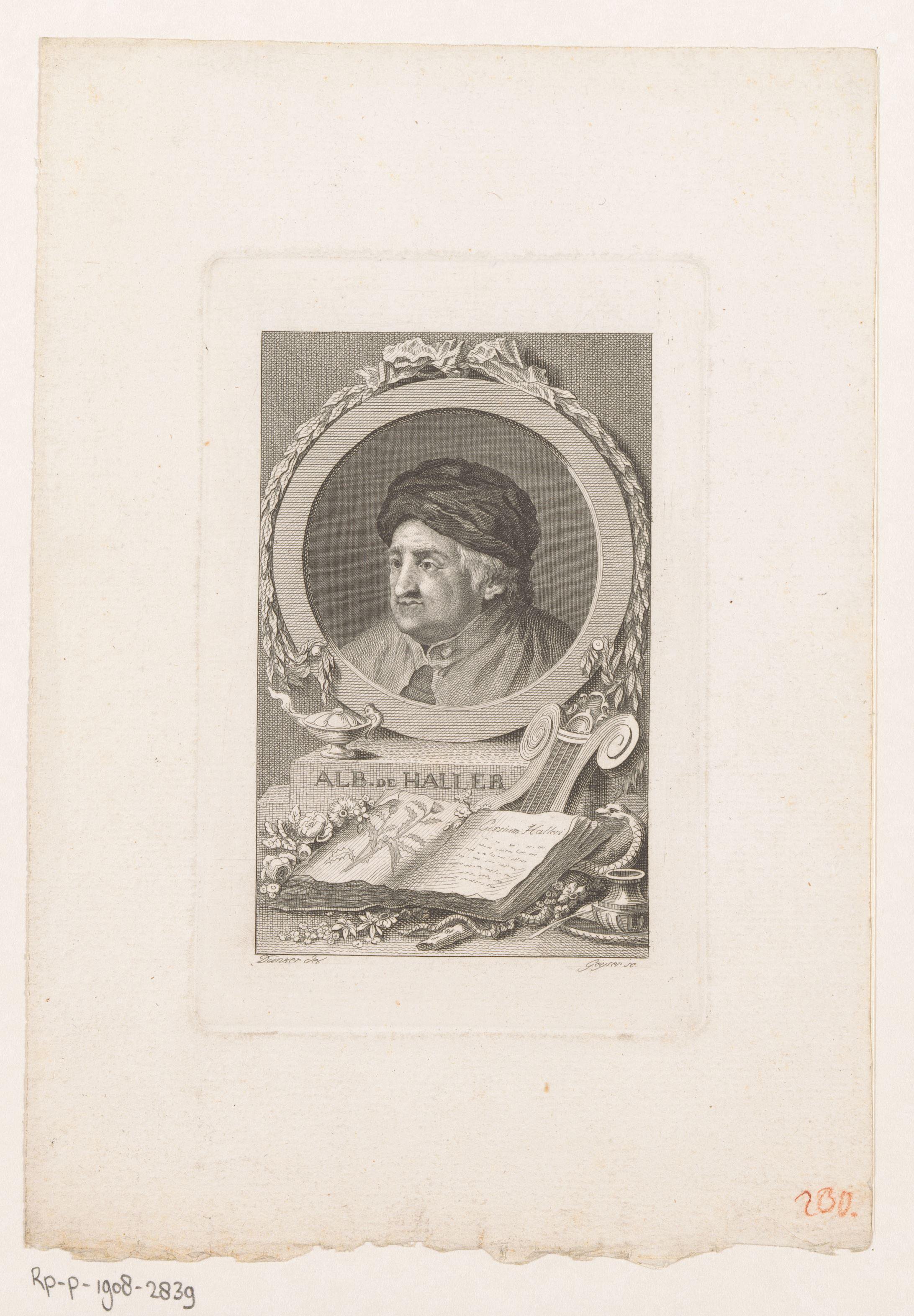 Portret van Albrecht Haller