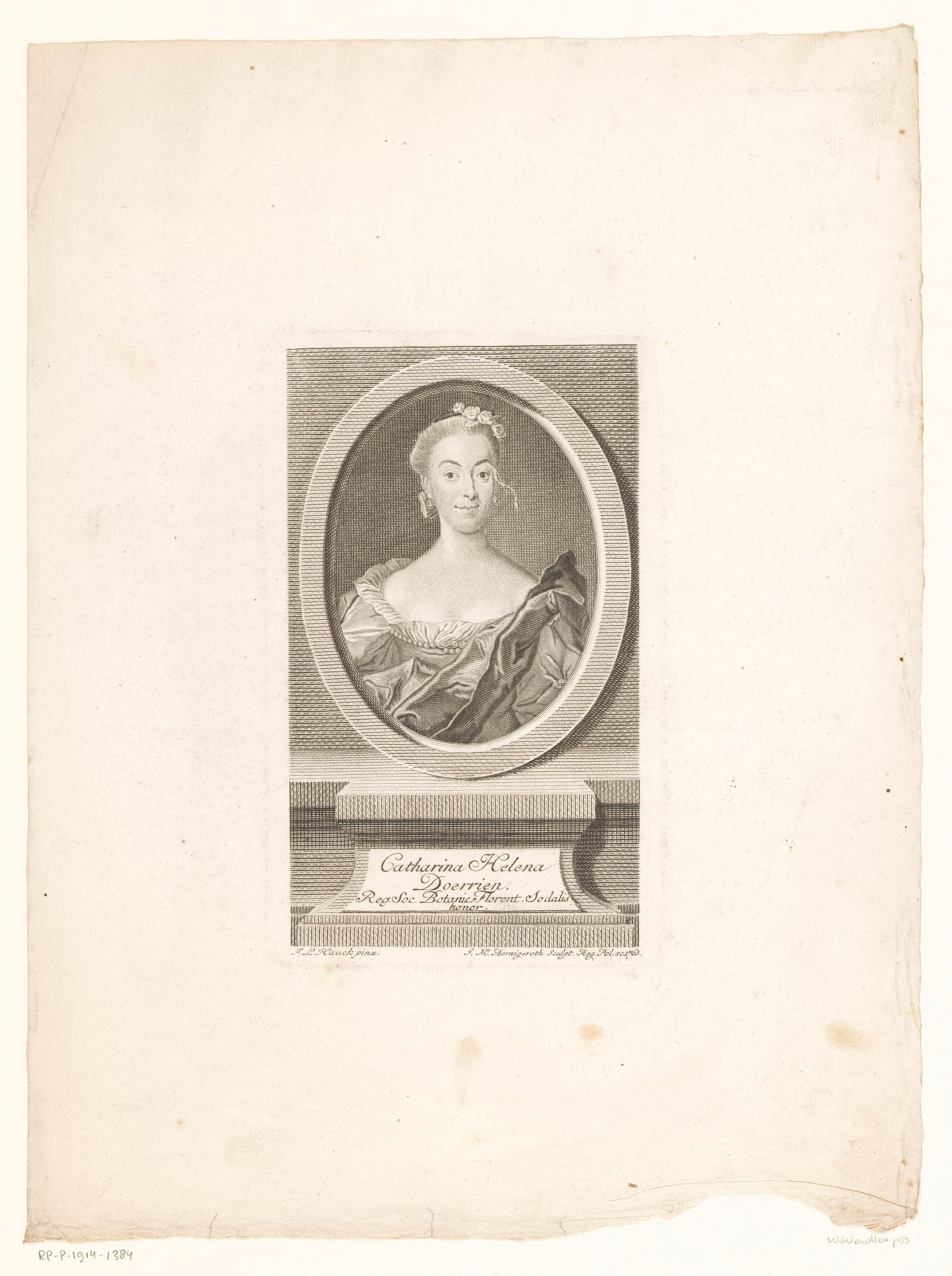 Portret van Catharina Helena Doerrien