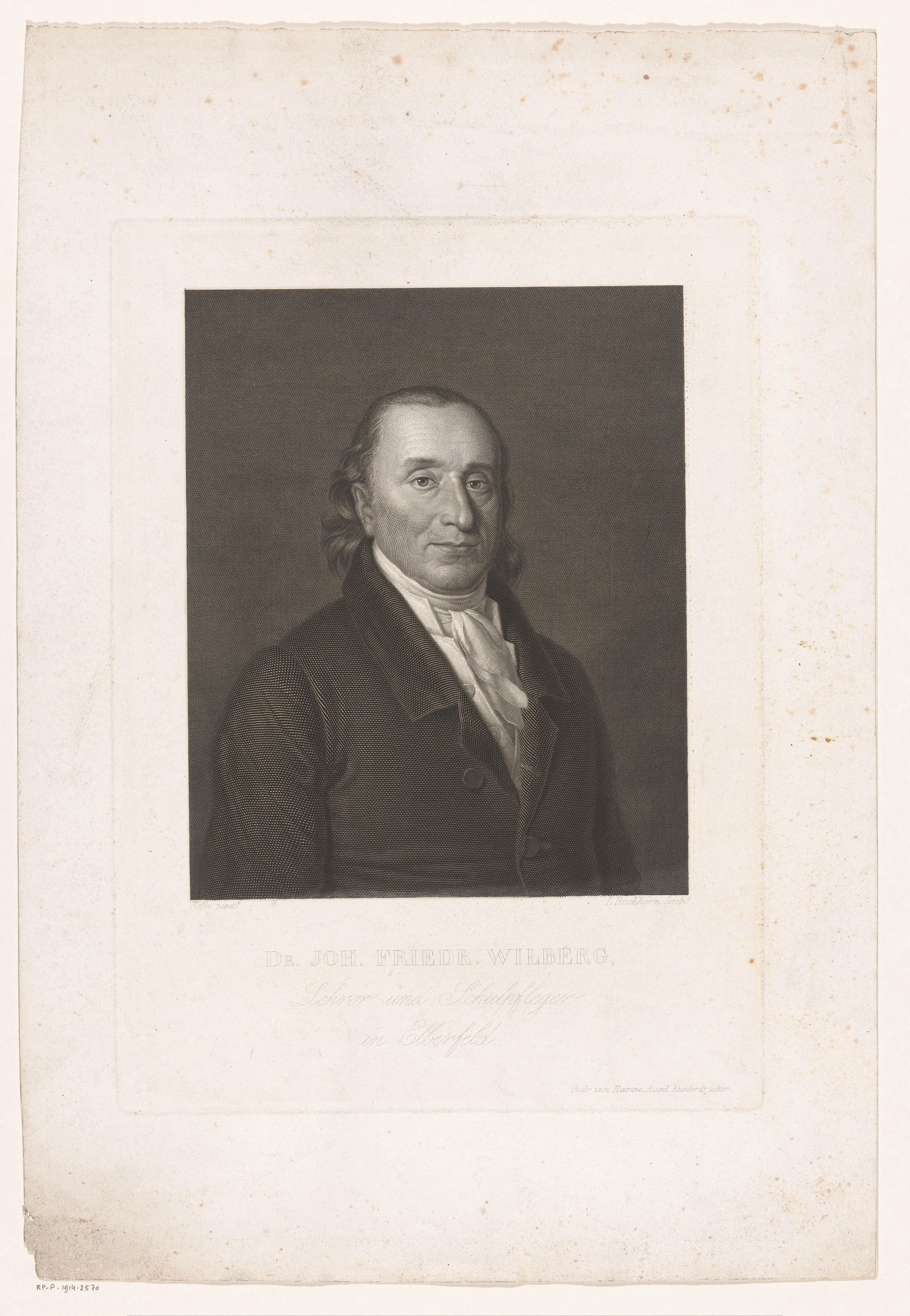 Portret van Johann Friedrich Wilberg