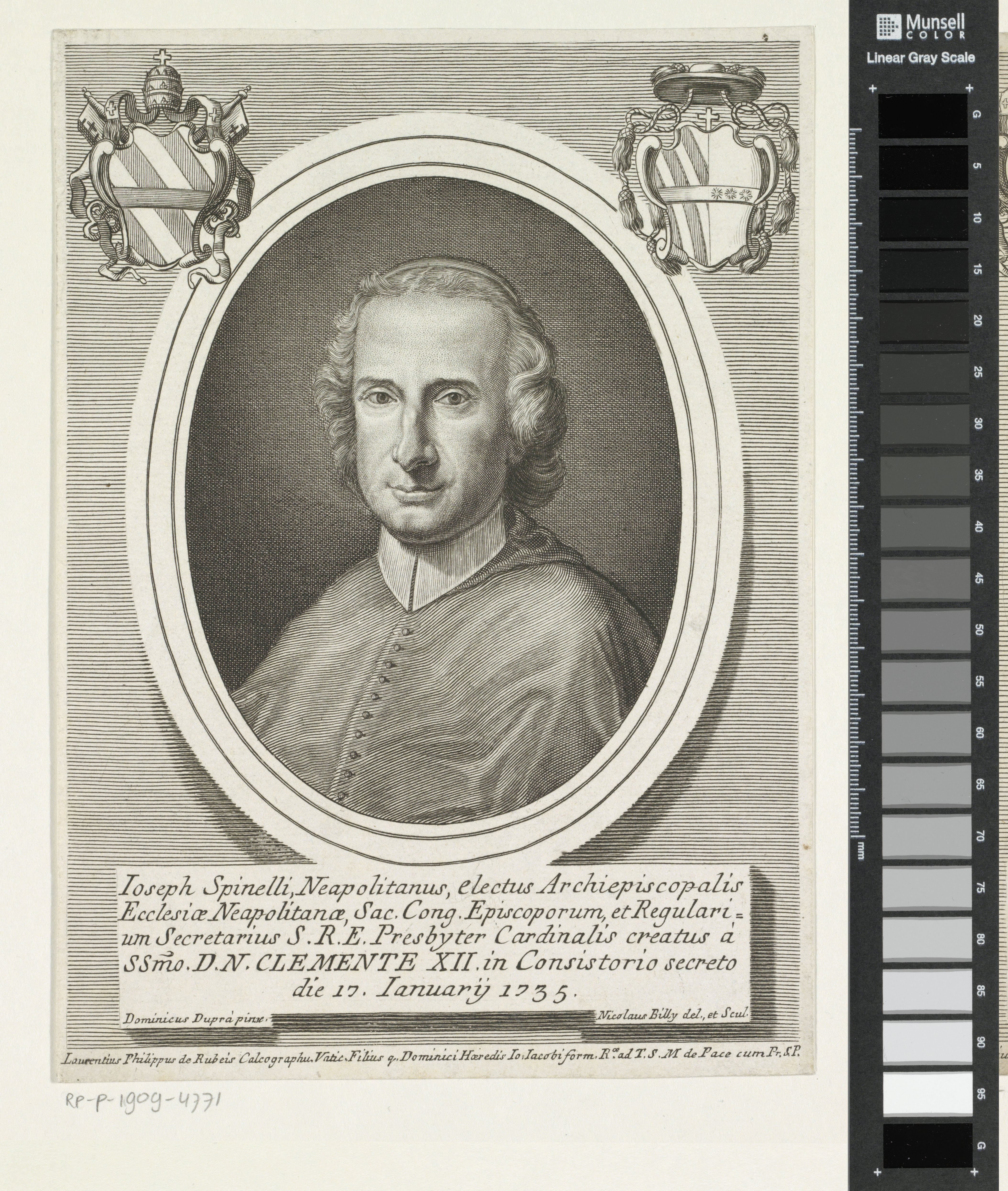 Portret van kardinaal Giuseppe Spinelli