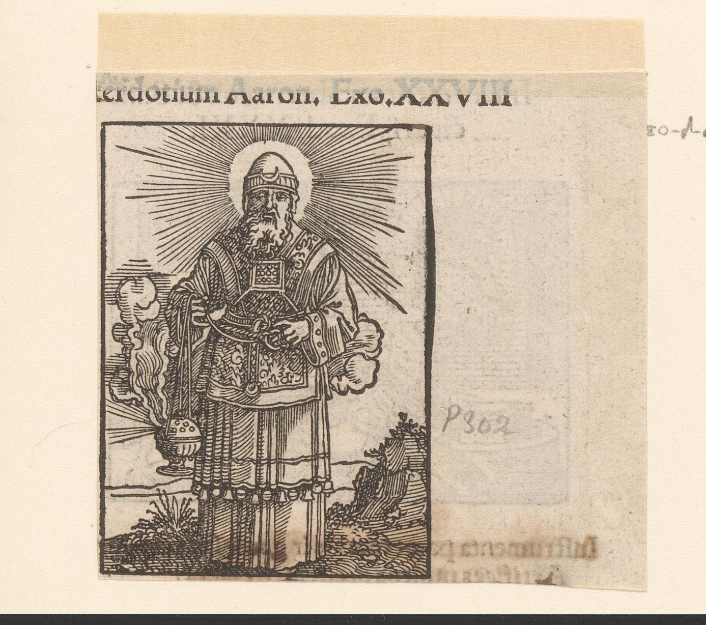 Aäron in het gewaad van hogepriester