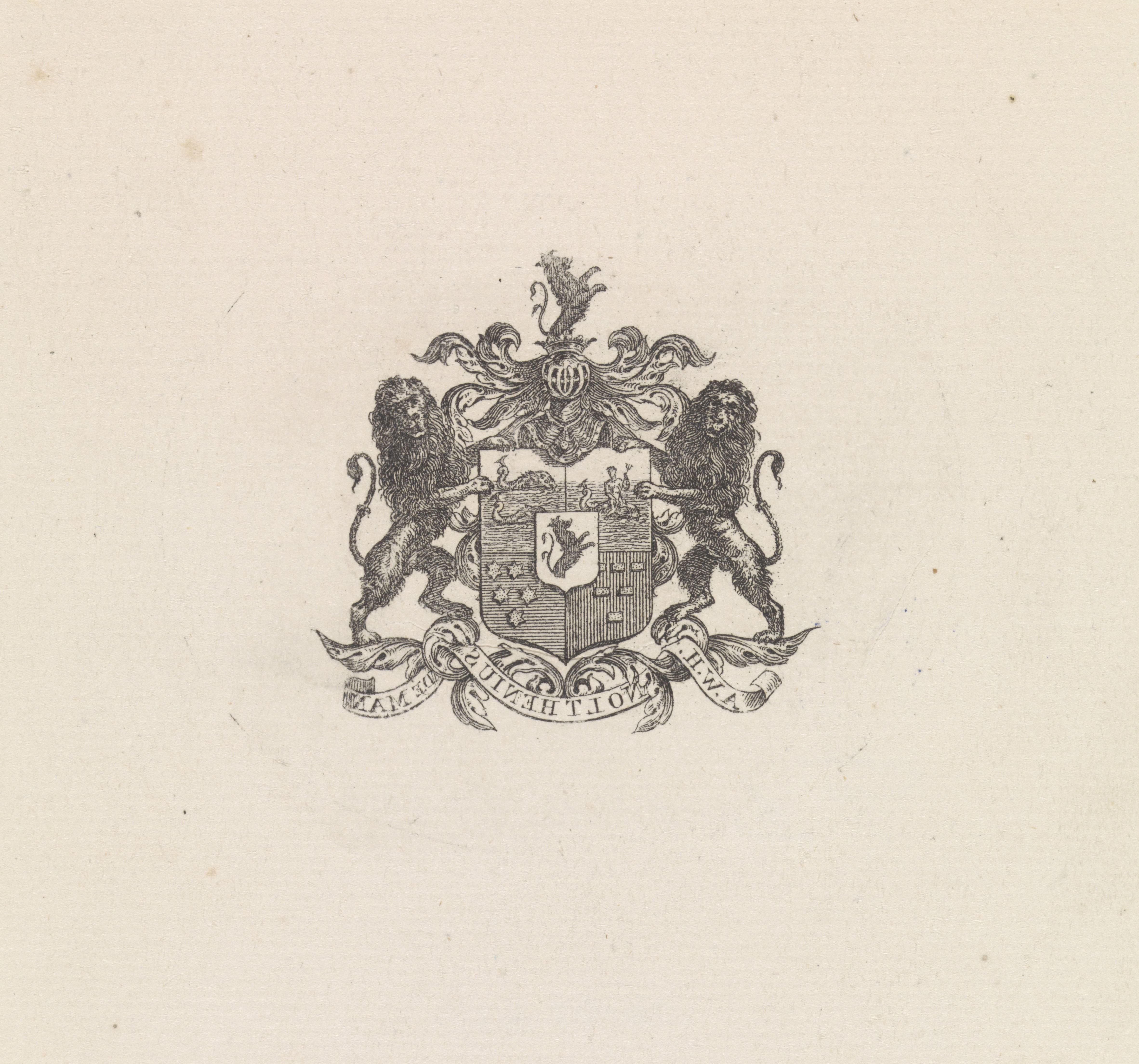 Wapen van Anthonie Willem Hendrik Noltzenius de Man