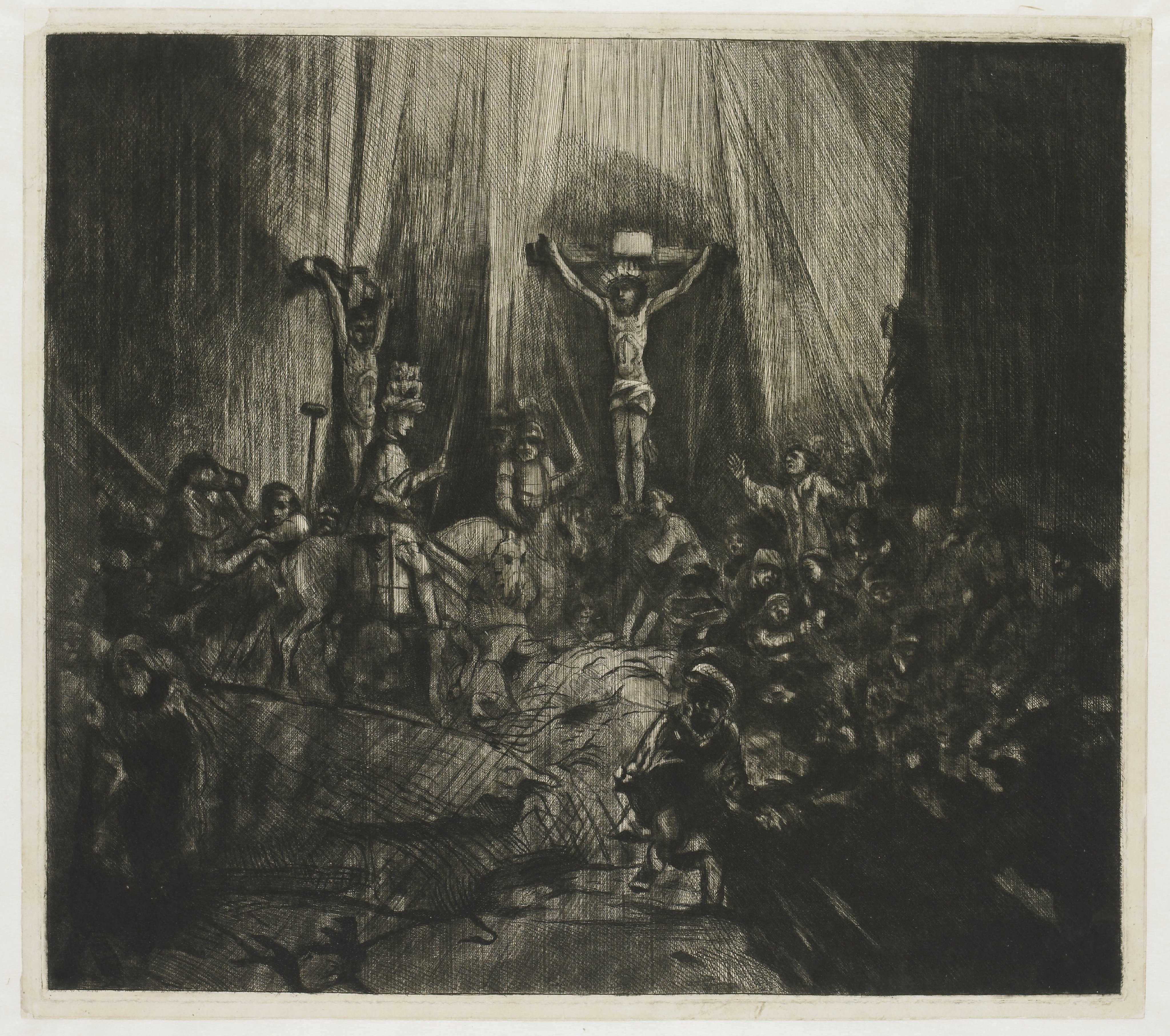 Christ Crucified between the two Thieves: 'The Three Crosses'