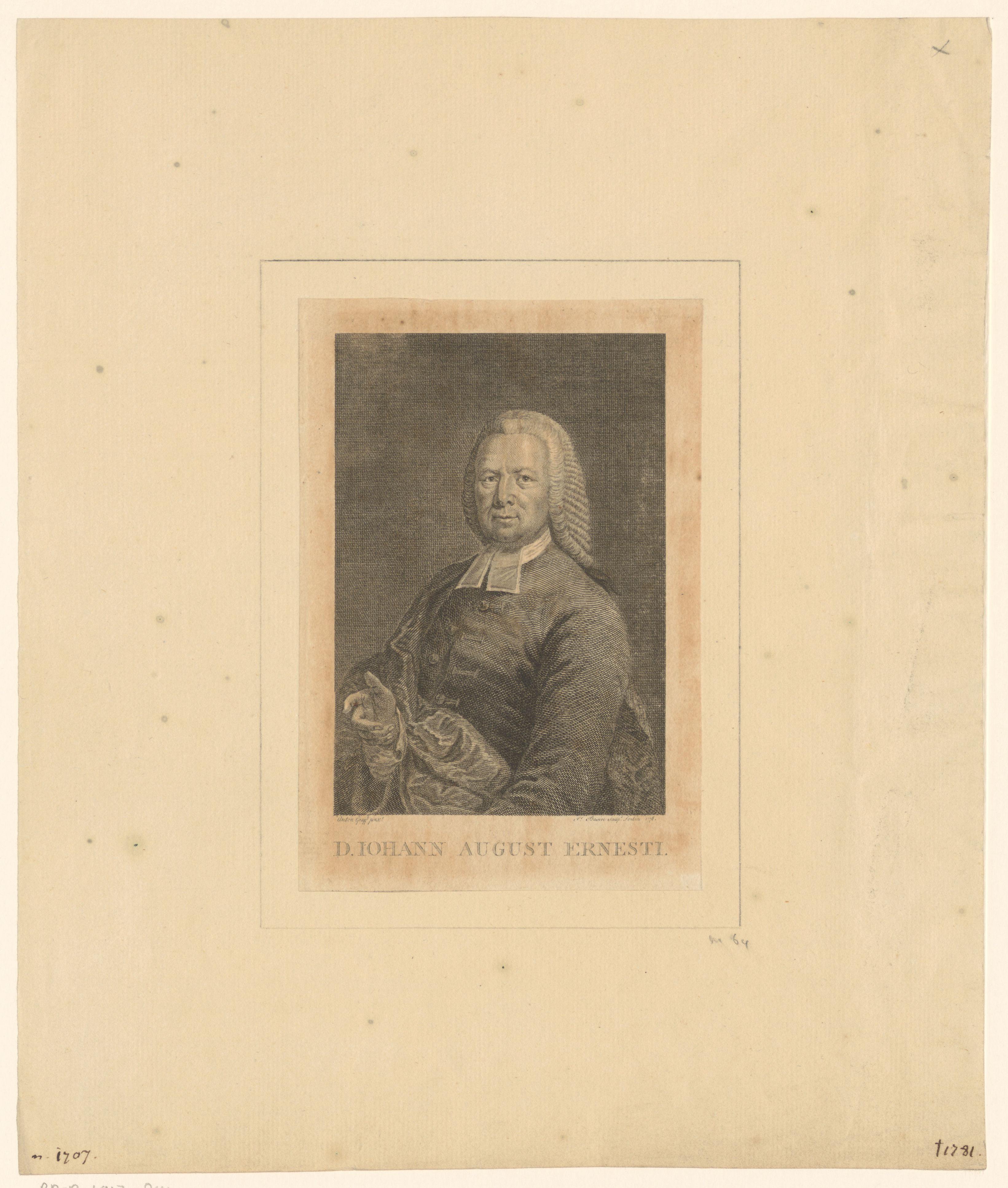 Portret van Johann August Ernesti