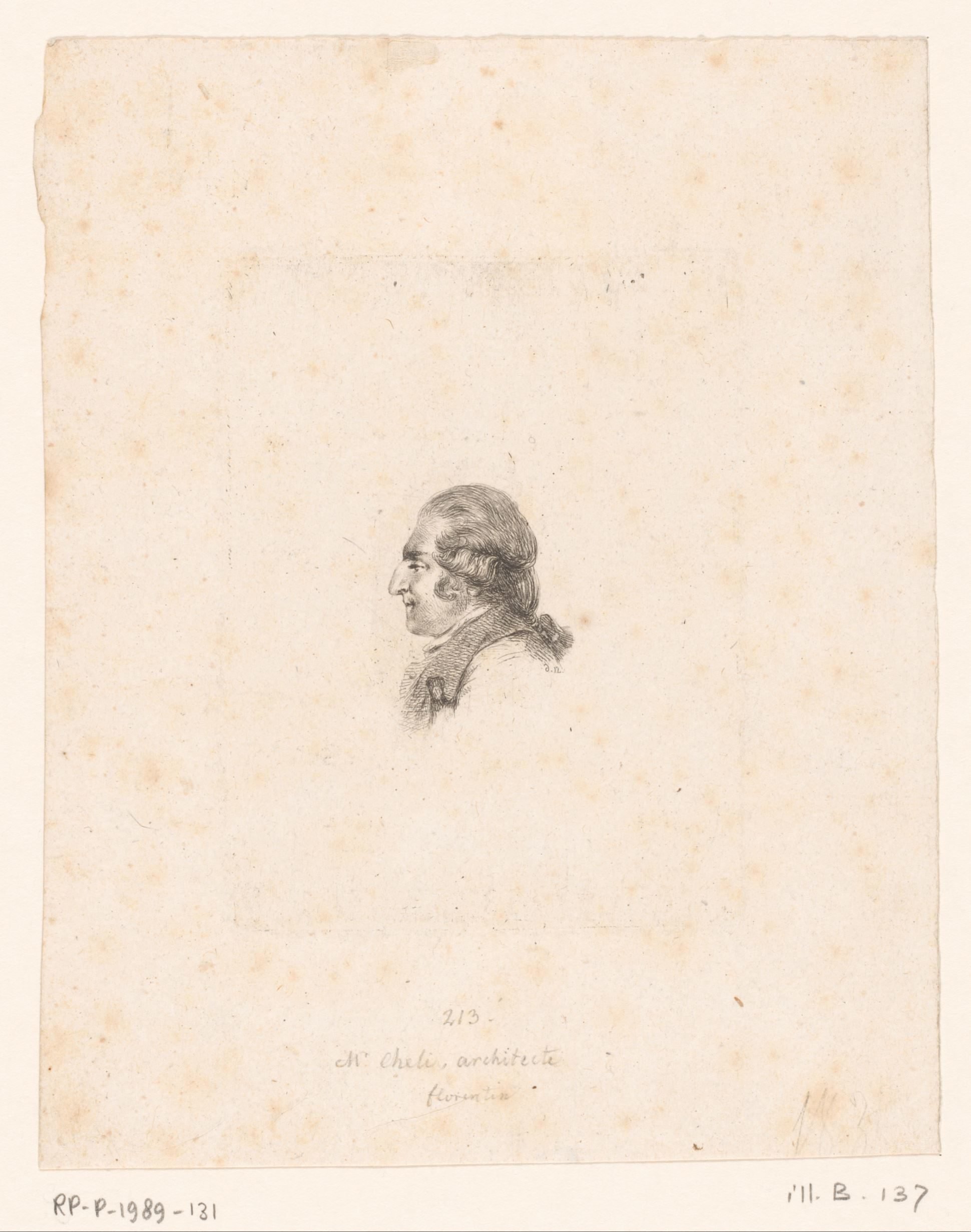 Portret van Domenico Chelli