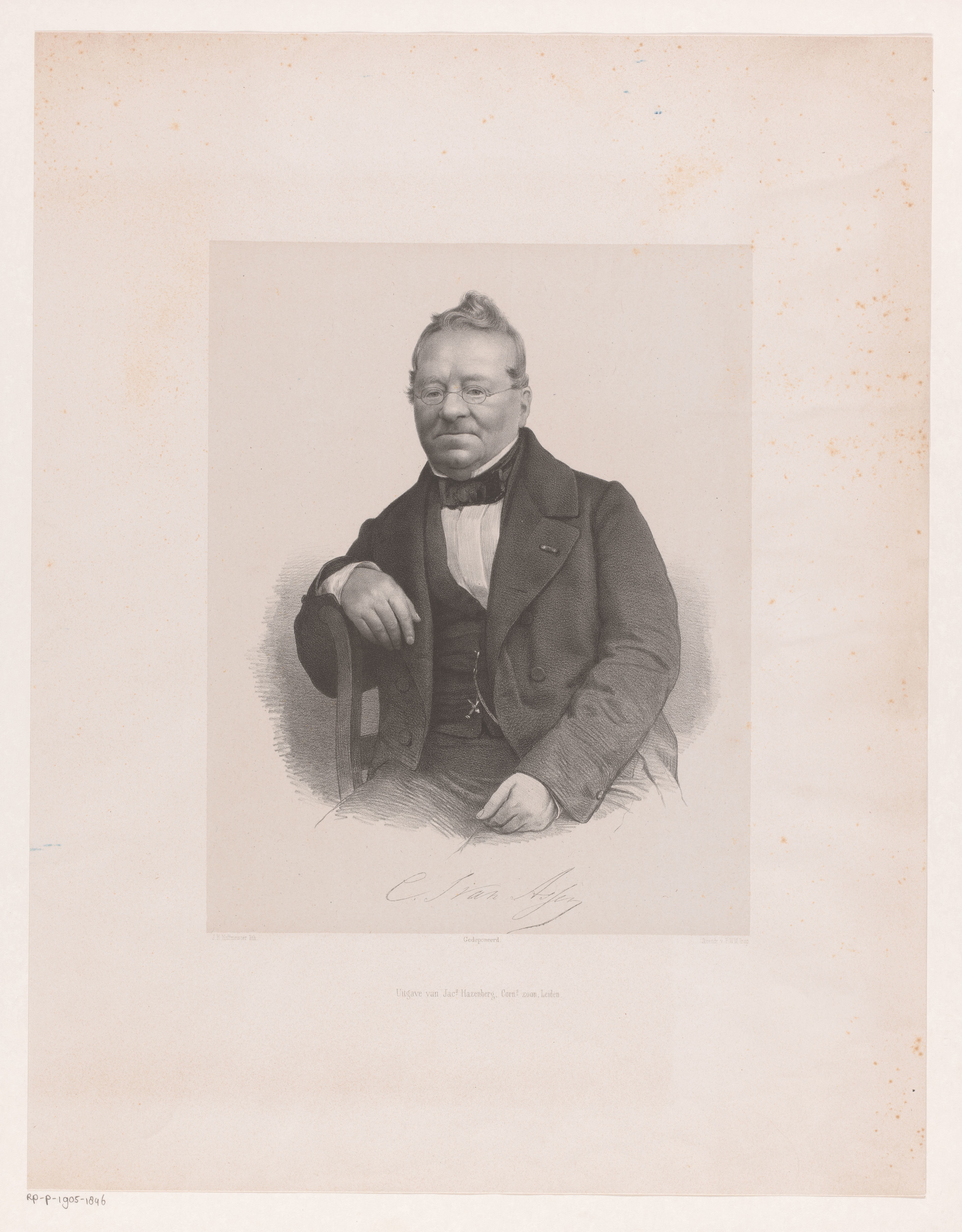 Portret van Cornelis Jacobus van Assen