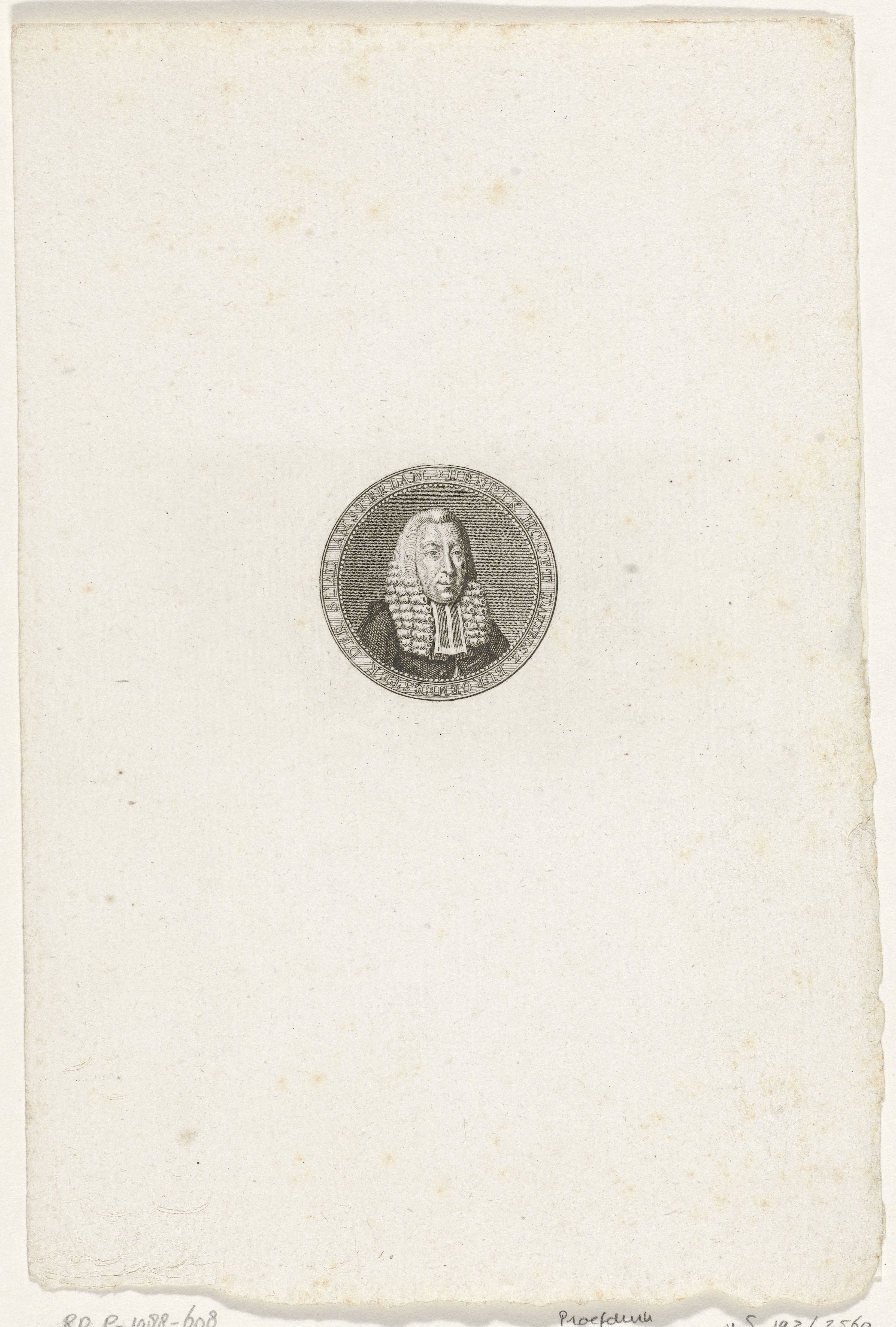 Portret van Hendrik Danielsz. Hooft