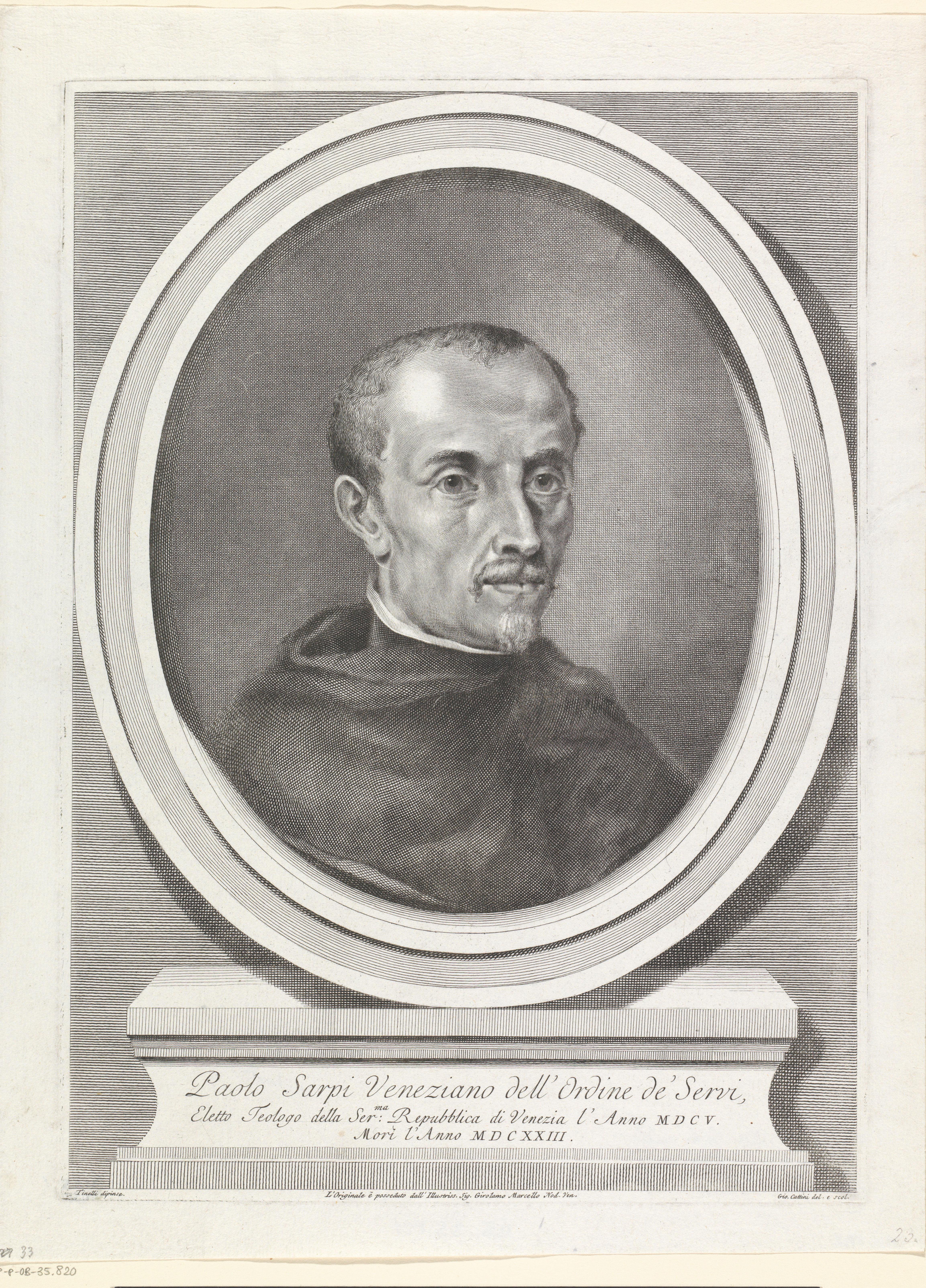 Portret van Paolo Sarpi