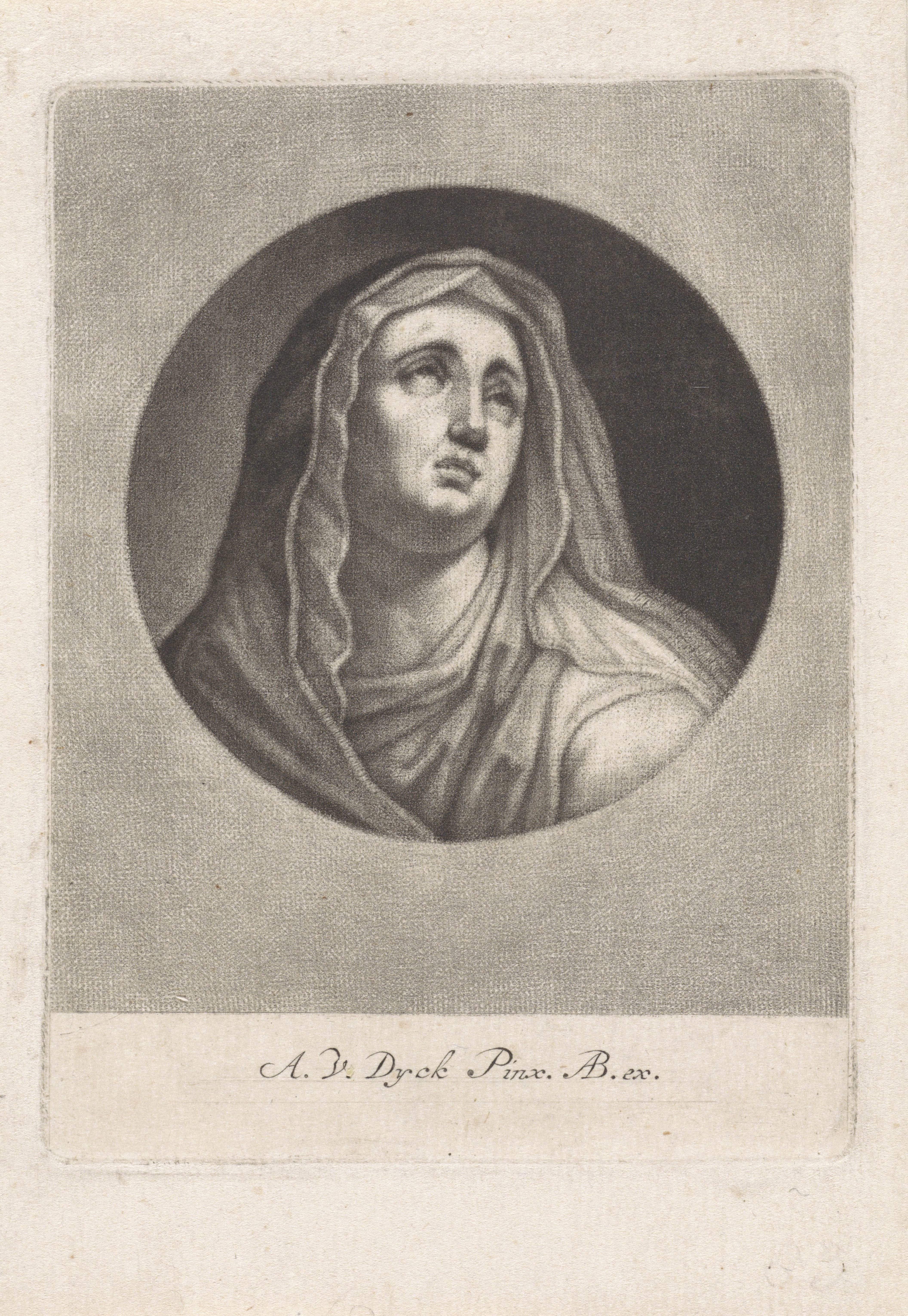 Mater Dolorosa met sluier