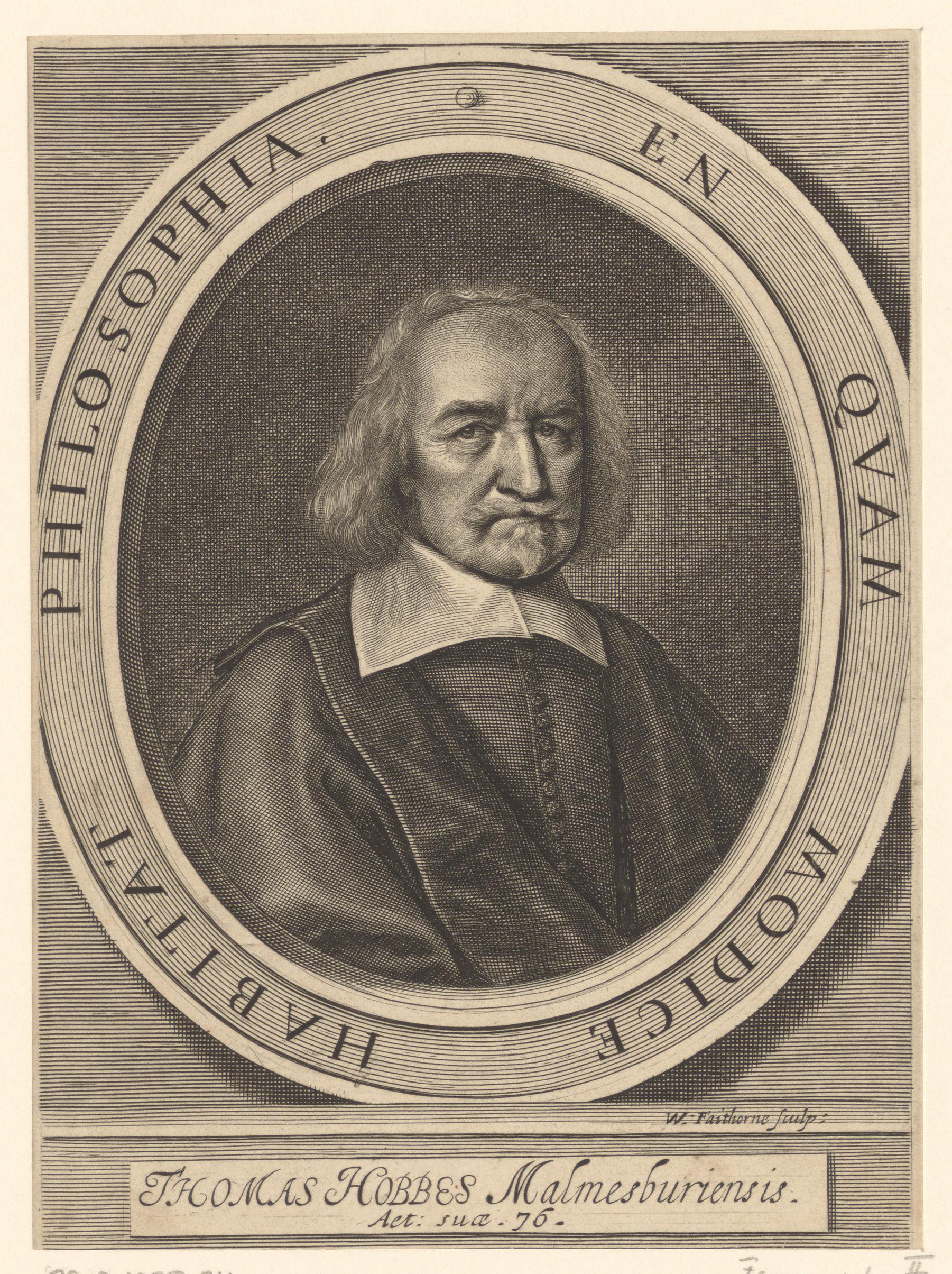 Portret van Thomas Hobbes