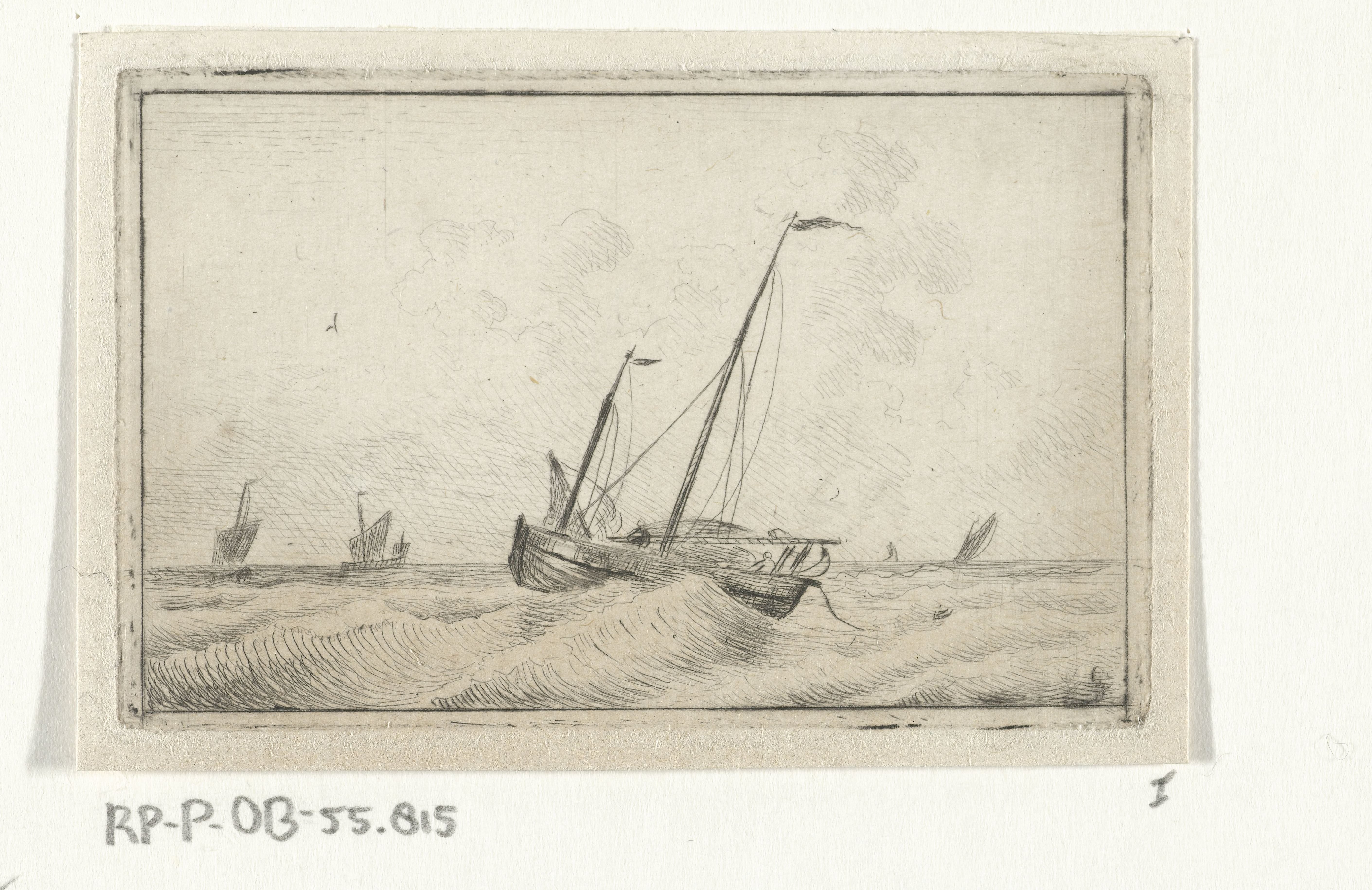 Schip op golven